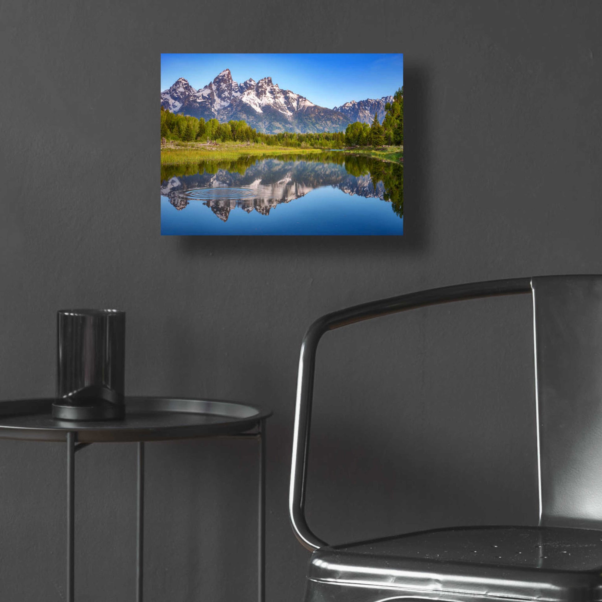 Epic Art 'Ripples in the Tetons - Grand Teton National Park' by Darren White, Acrylic Glass Wall Art,16x12