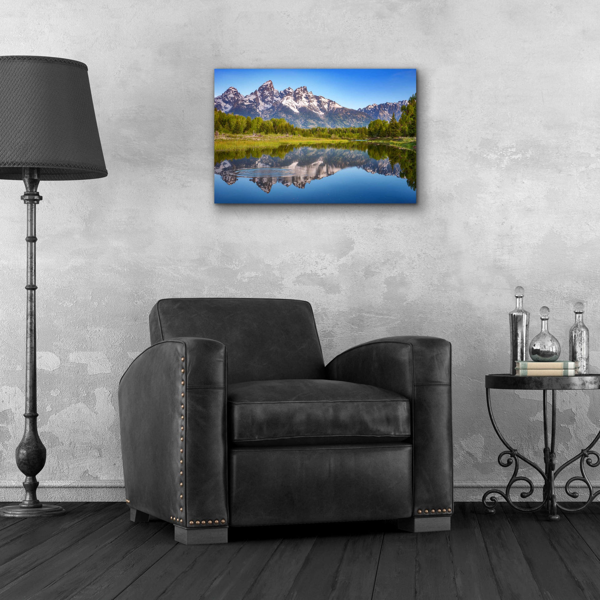 Epic Art 'Ripples in the Tetons - Grand Teton National Park' by Darren White, Acrylic Glass Wall Art,24x16