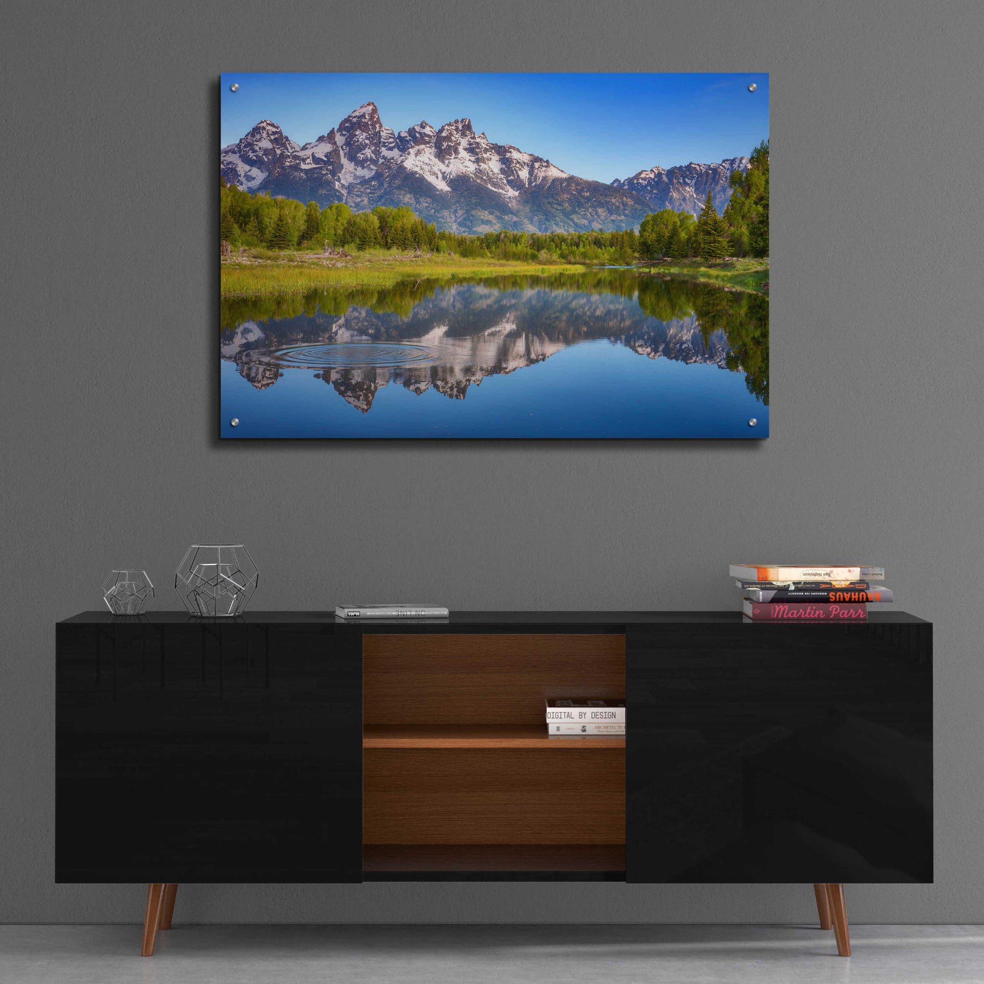 Epic Art 'Ripples in the Tetons - Grand Teton National Park' by Darren White, Acrylic Glass Wall Art,36x24