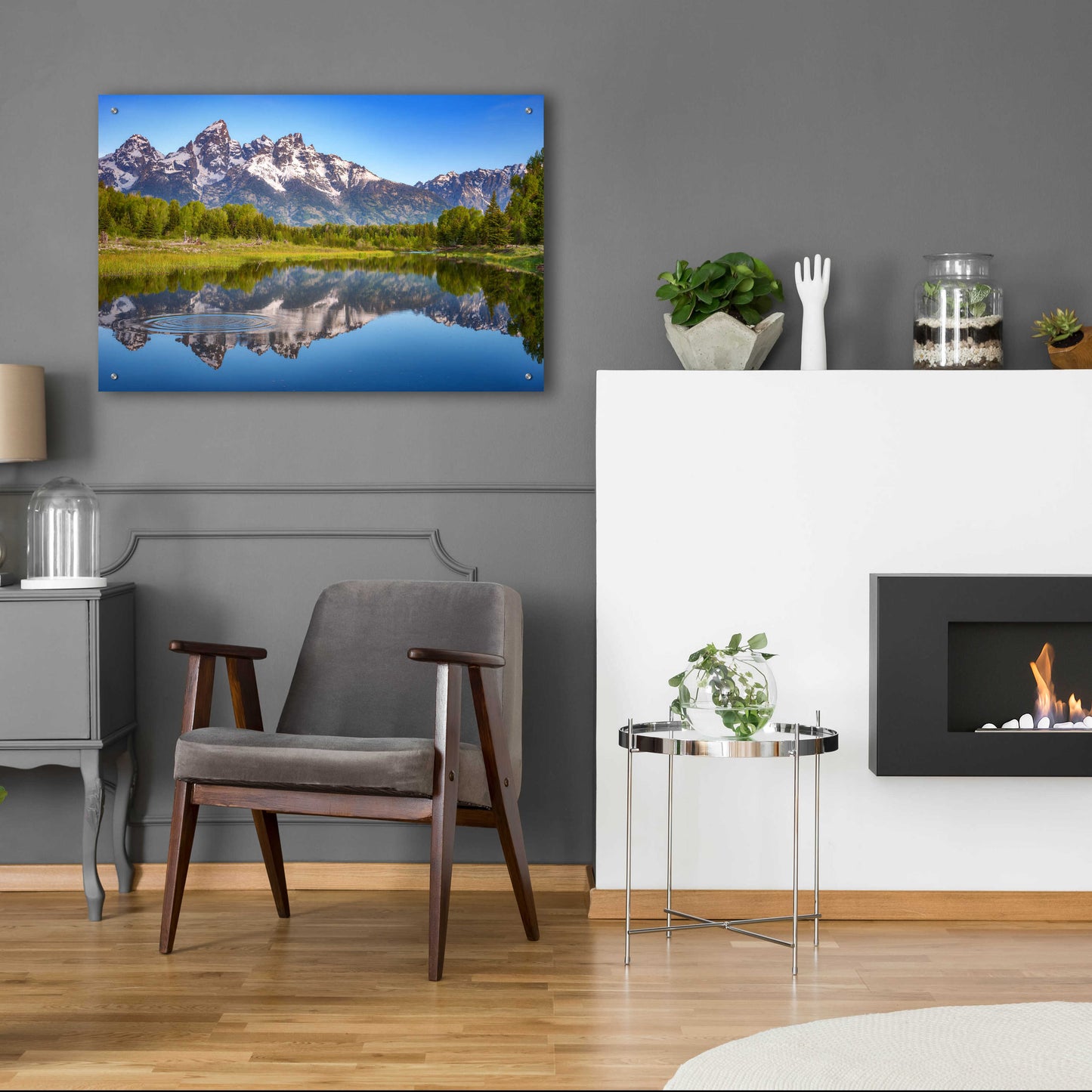 Epic Art 'Ripples in the Tetons - Grand Teton National Park' by Darren White, Acrylic Glass Wall Art,36x24