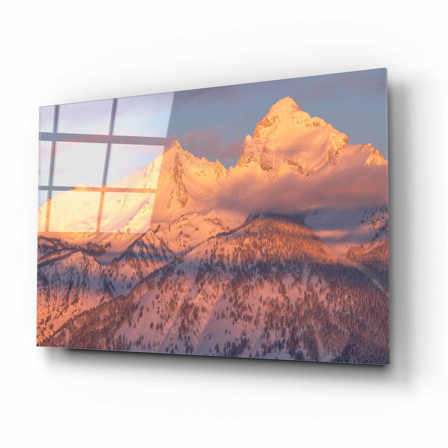 Epic Art 'Rise Above - Grand Teton National Park' by Darren White, Acrylic Glass Wall Art,16x12