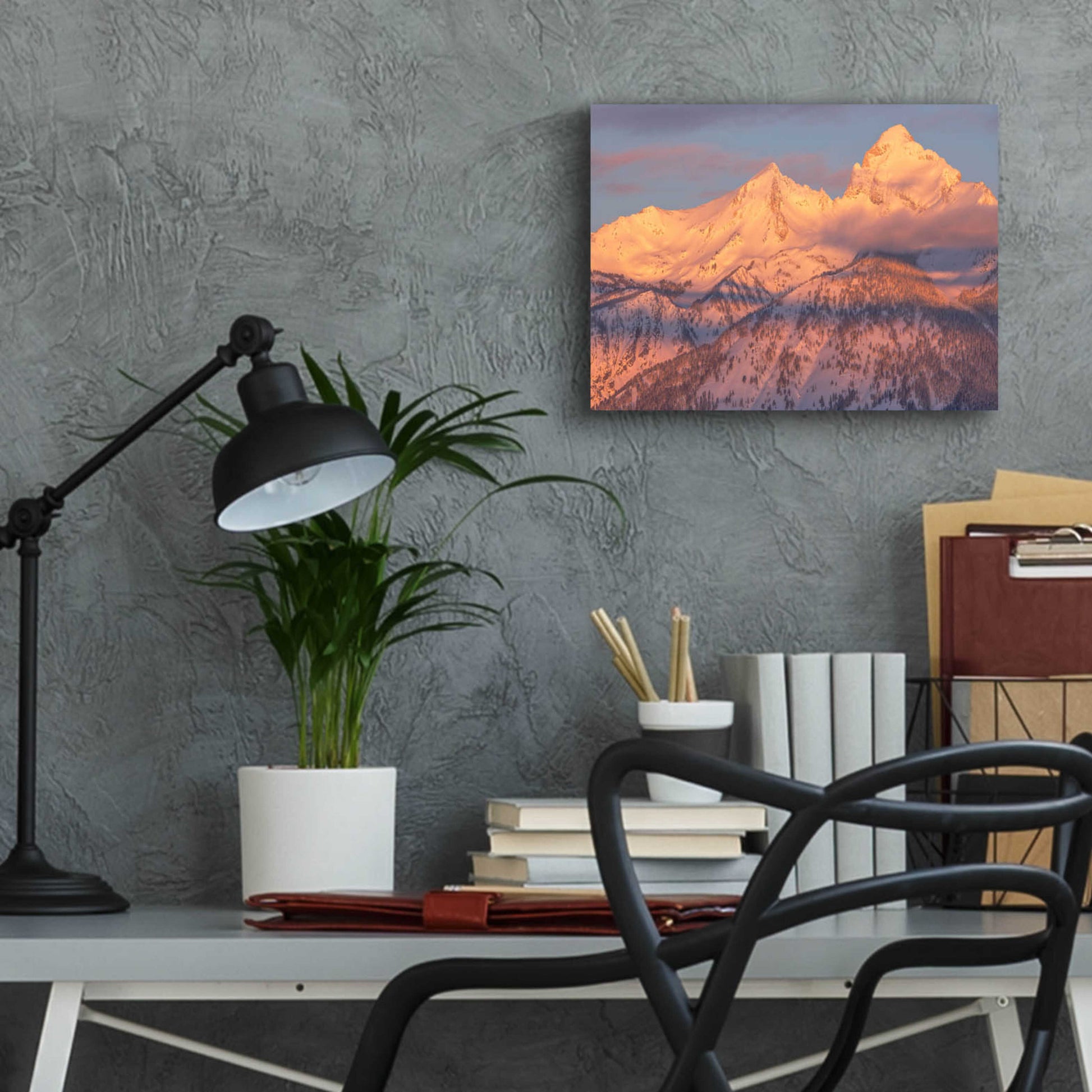 Epic Art 'Rise Above - Grand Teton National Park' by Darren White, Acrylic Glass Wall Art,16x12