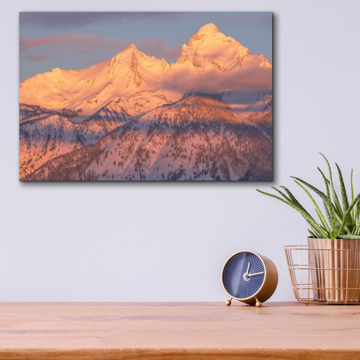 Epic Art 'Rise Above - Grand Teton National Park' by Darren White, Acrylic Glass Wall Art,16x12