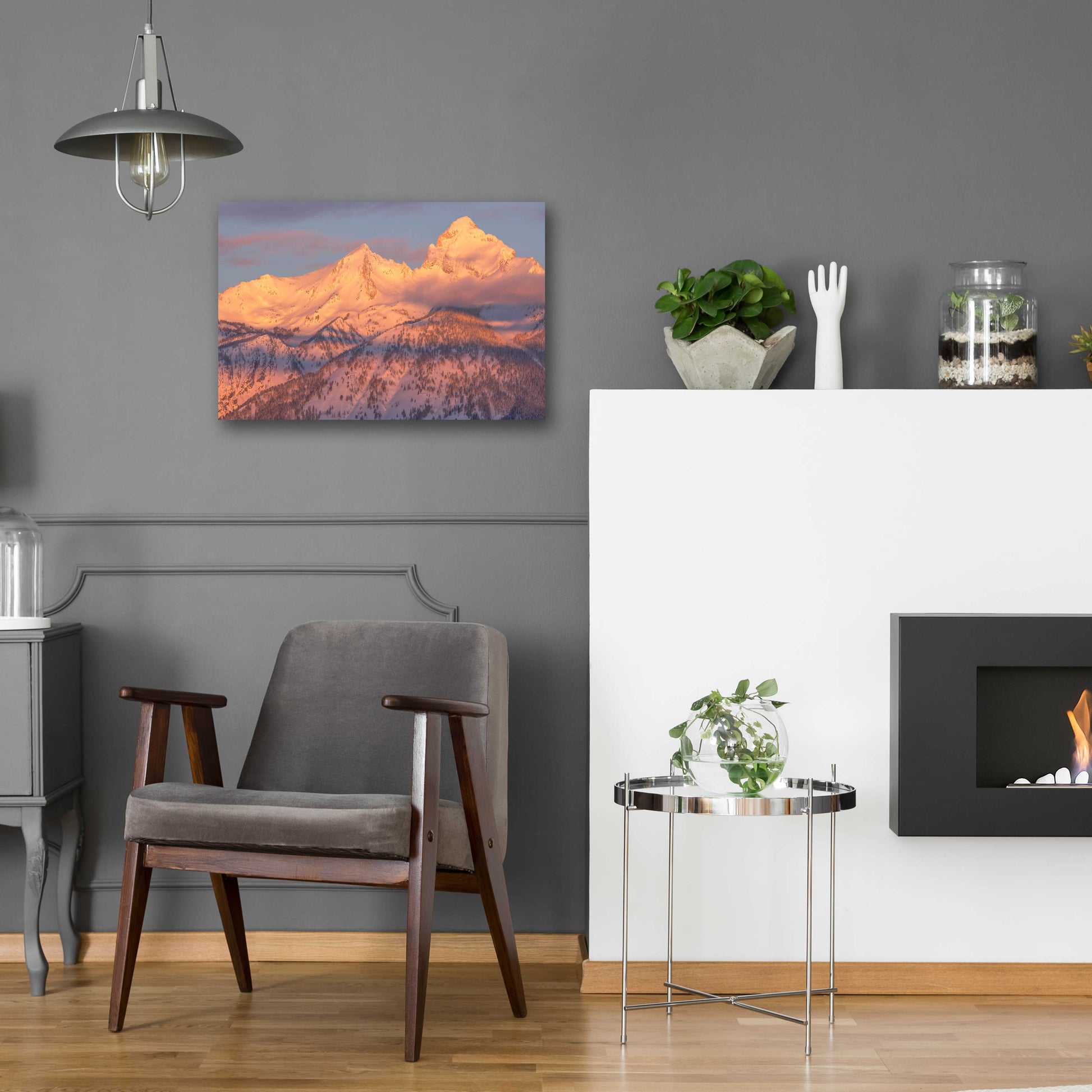 Epic Art 'Rise Above - Grand Teton National Park' by Darren White, Acrylic Glass Wall Art,24x16