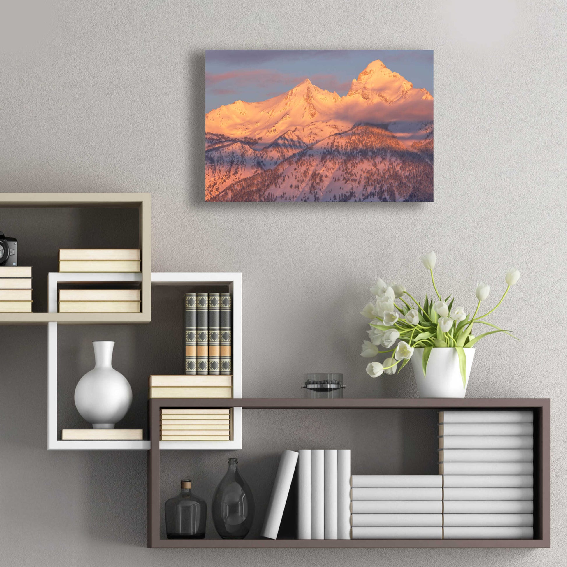 Epic Art 'Rise Above - Grand Teton National Park' by Darren White, Acrylic Glass Wall Art,24x16