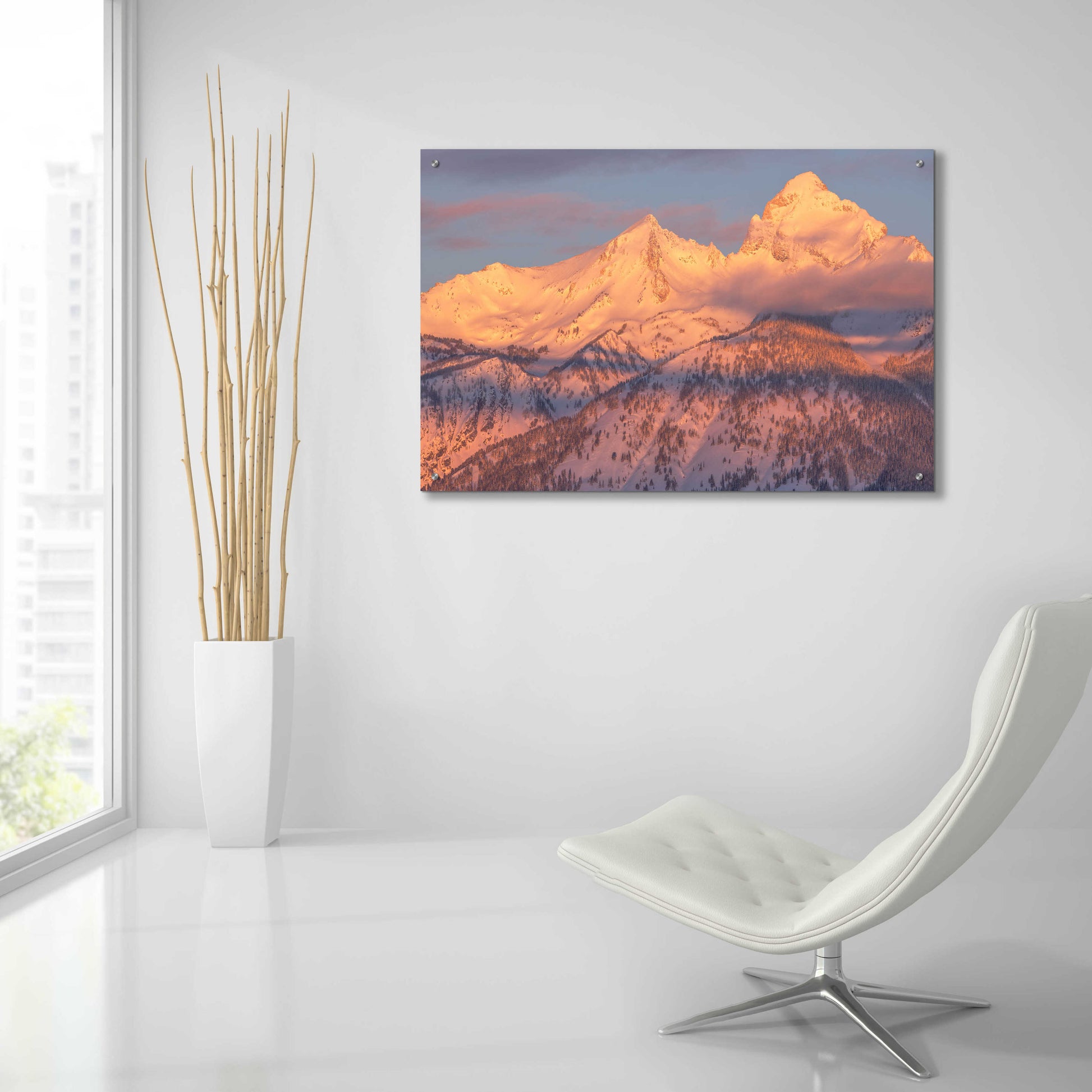 Epic Art 'Rise Above - Grand Teton National Park' by Darren White, Acrylic Glass Wall Art,36x24