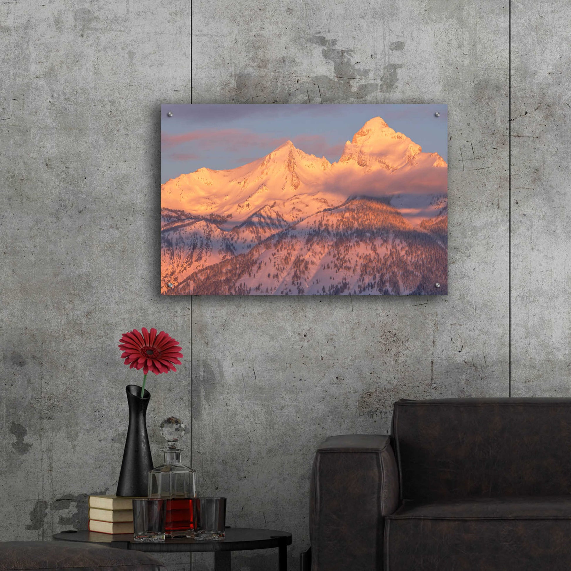 Epic Art 'Rise Above - Grand Teton National Park' by Darren White, Acrylic Glass Wall Art,36x24