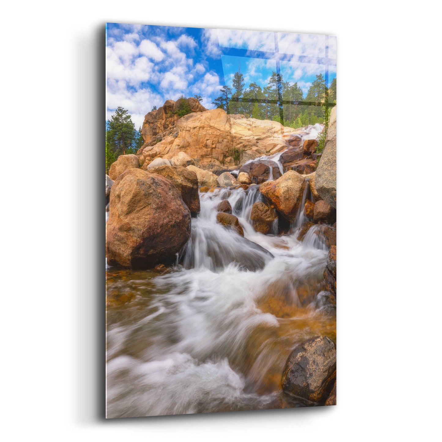 Epic Art 'Rocky Mountain Flow - Rocky Mountain National Park' by Darren White, Acrylic Glass Wall Art,12x16