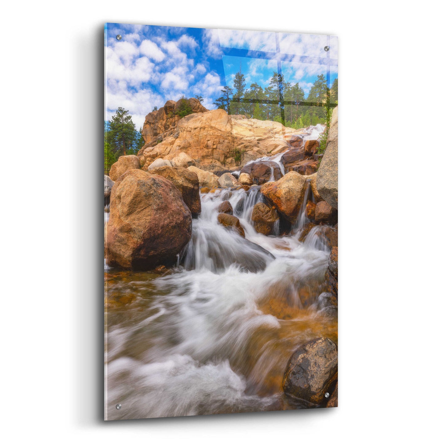 Epic Art 'Rocky Mountain Flow - Rocky Mountain National Park' by Darren White, Acrylic Glass Wall Art,24x36