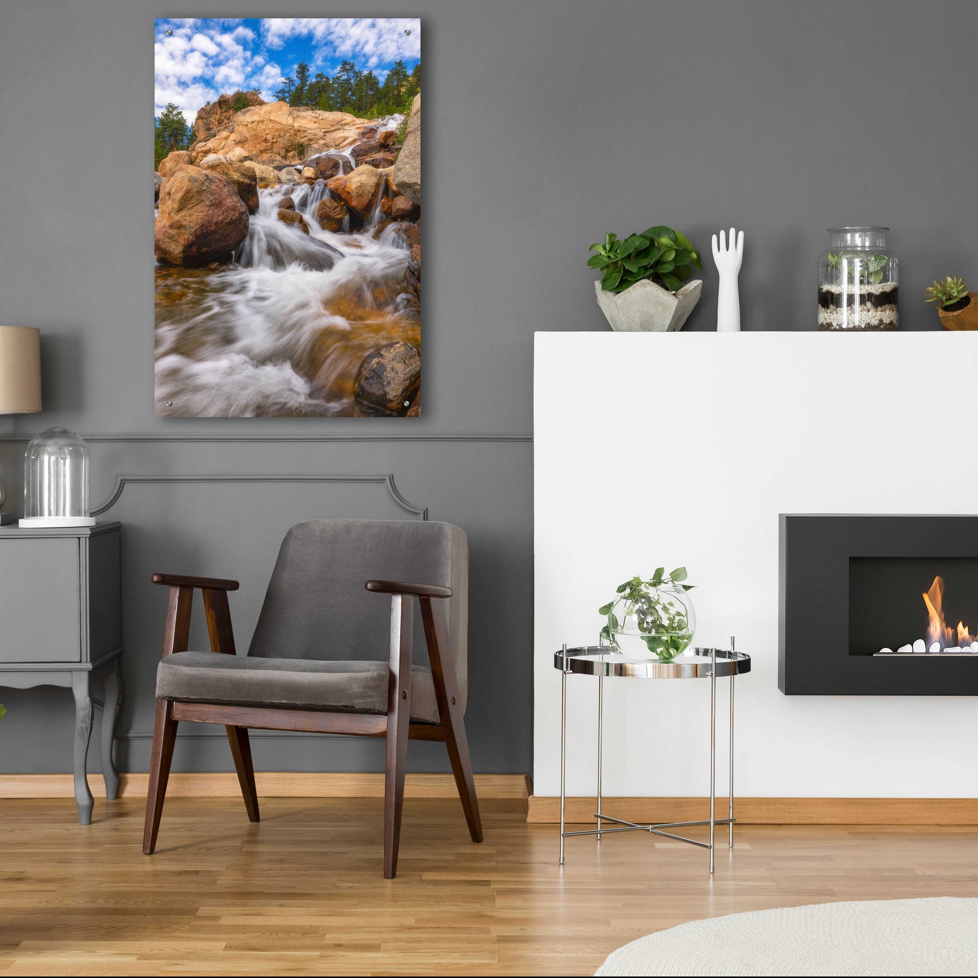 Epic Art 'Rocky Mountain Flow - Rocky Mountain National Park' by Darren White, Acrylic Glass Wall Art,24x36