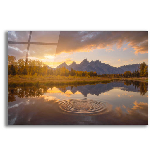 Epic Art 'Schwabacher Sunset - Grand Teton National Park' by Darren White, Acrylic Glass Wall Art
