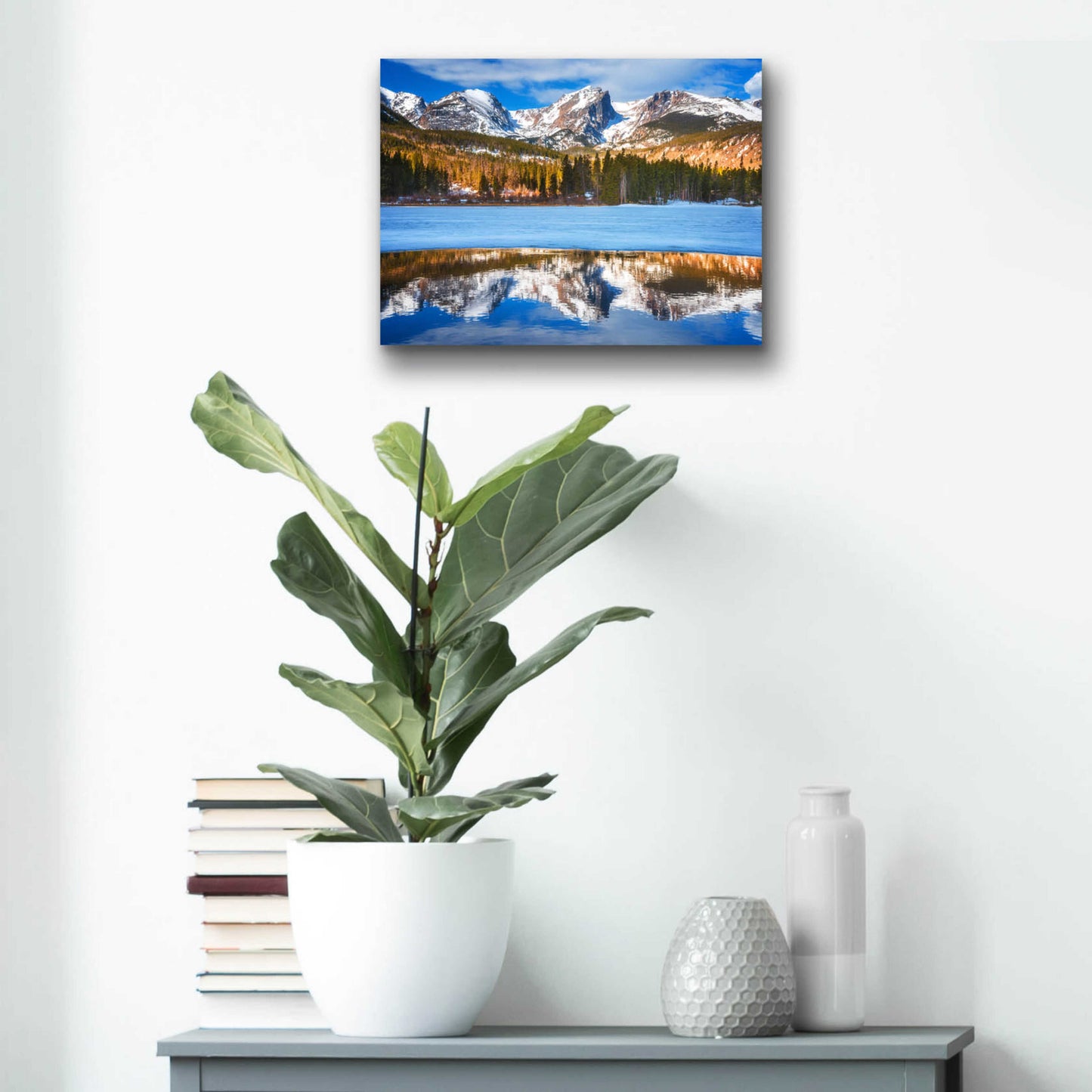 Epic Art 'Sprague Lake - Rocky Mountain National Park' by Darren White, Acrylic Glass Wall Art,16x12