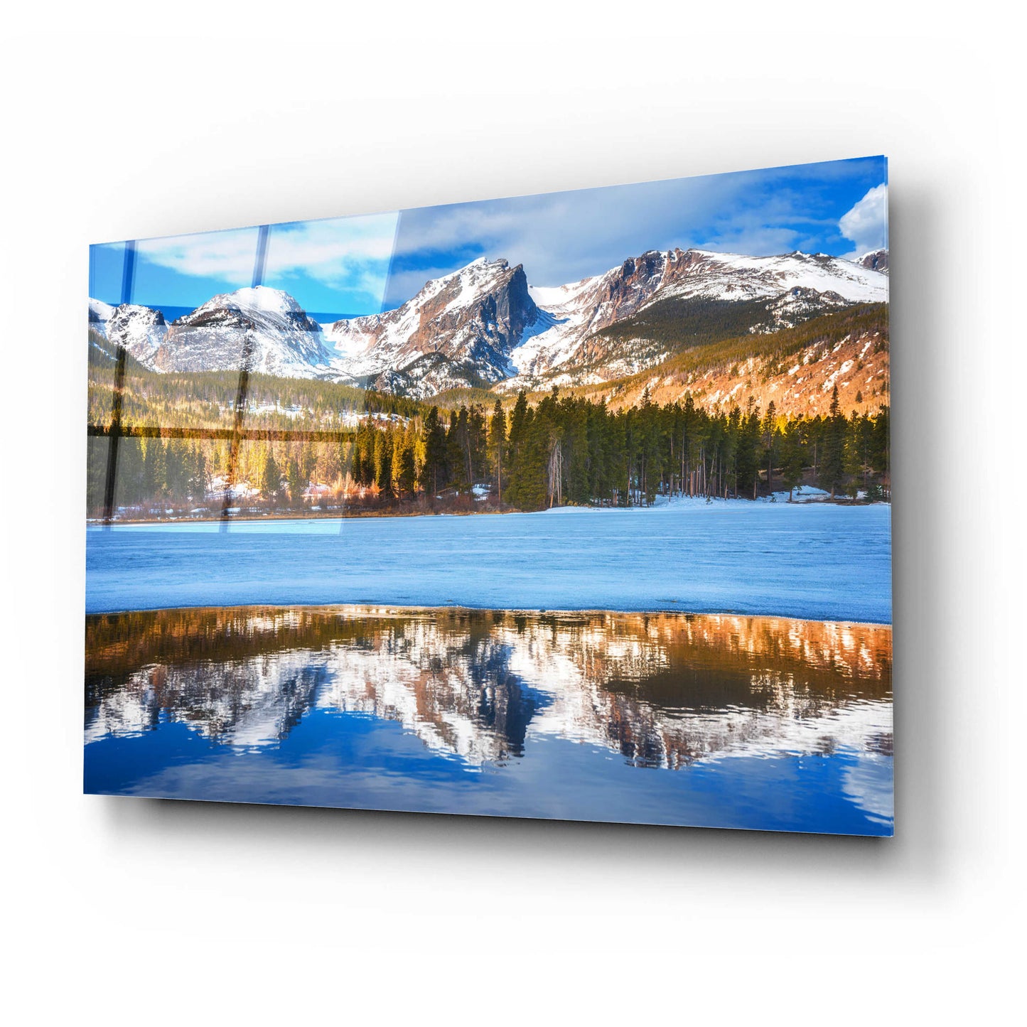 Epic Art 'Sprague Lake - Rocky Mountain National Park' by Darren White, Acrylic Glass Wall Art,24x16