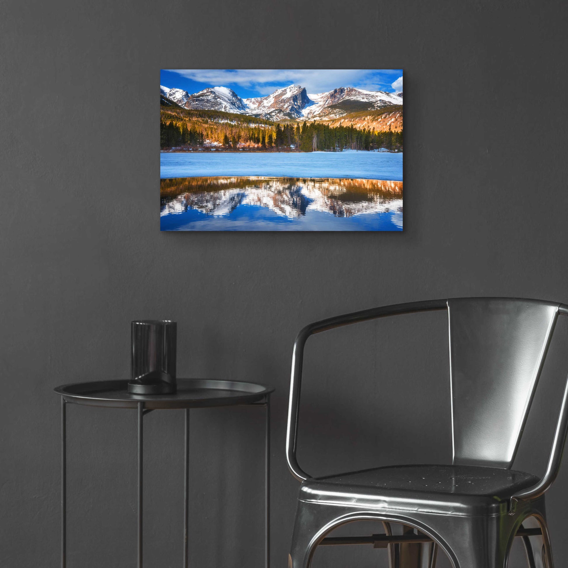 Epic Art 'Sprague Lake - Rocky Mountain National Park' by Darren White, Acrylic Glass Wall Art,24x16