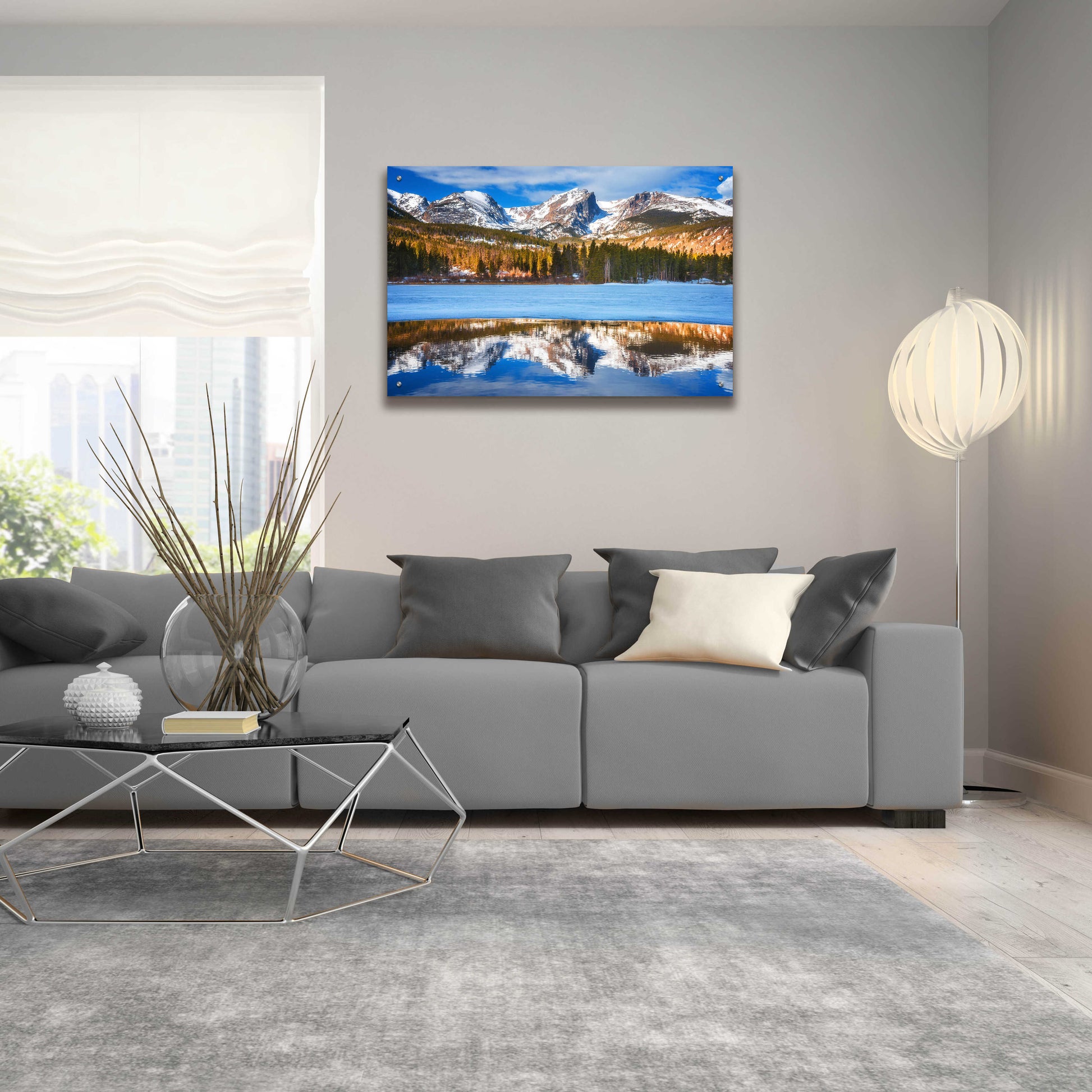 Epic Art 'Sprague Lake - Rocky Mountain National Park' by Darren White, Acrylic Glass Wall Art,36x24