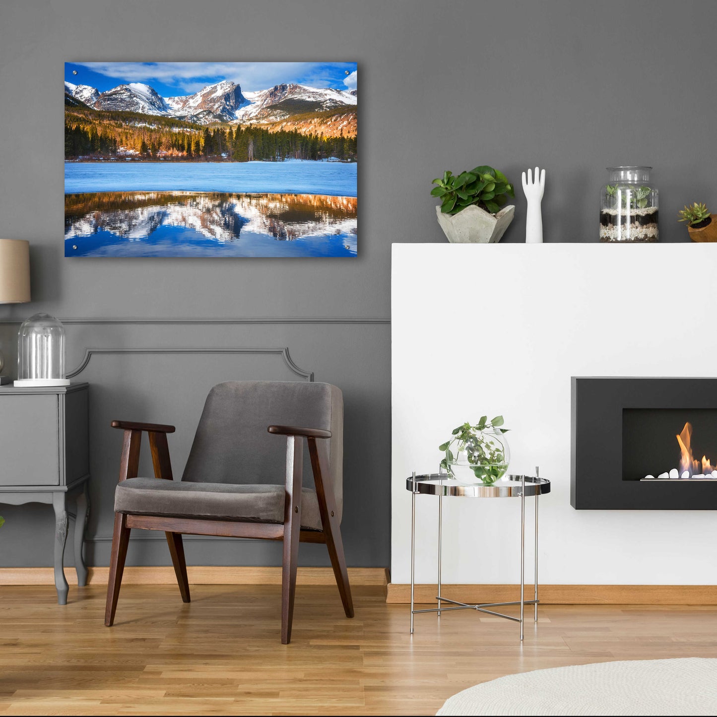 Epic Art 'Sprague Lake - Rocky Mountain National Park' by Darren White, Acrylic Glass Wall Art,36x24