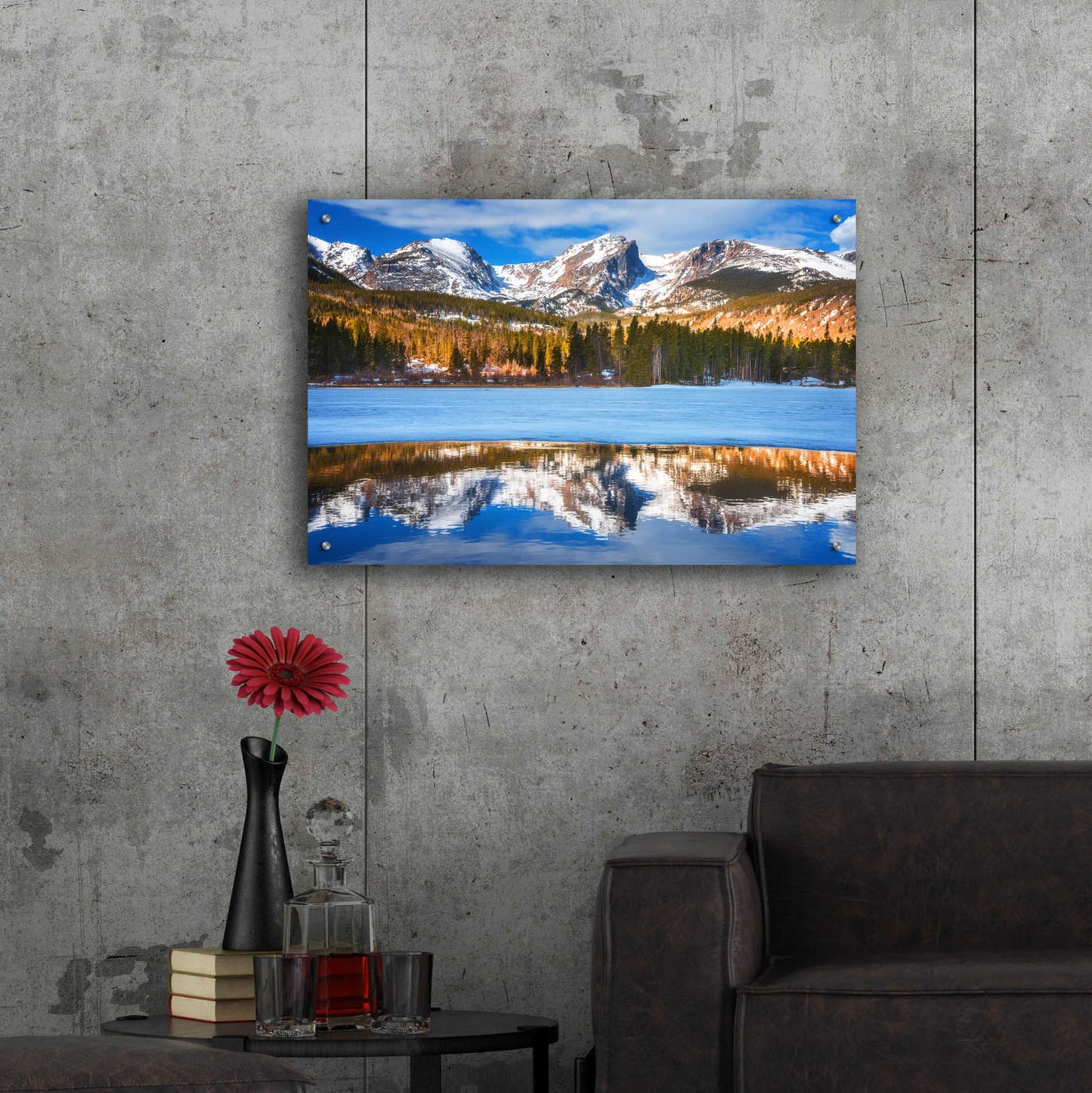 Epic Art 'Sprague Lake - Rocky Mountain National Park' by Darren White, Acrylic Glass Wall Art,36x24