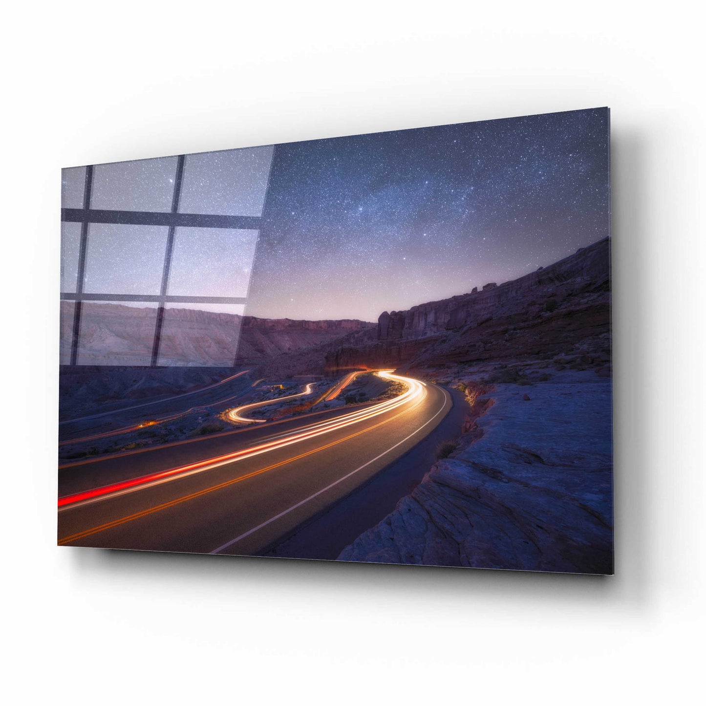 Epic Art 'Starlight Drive - Arches National Park' by Darren White, Acrylic Glass Wall Art,16x12
