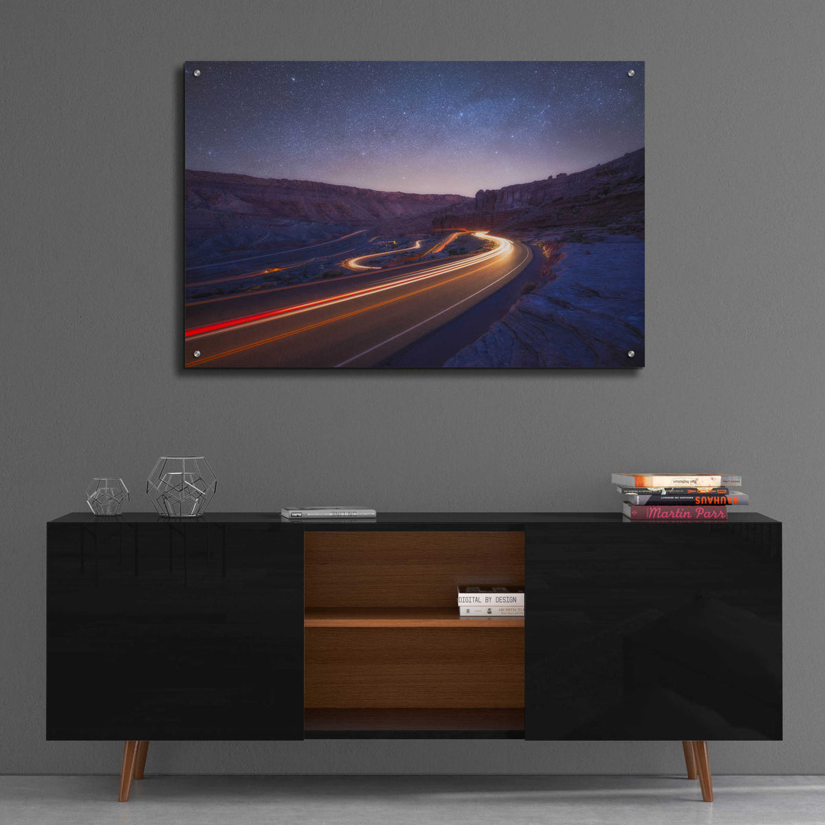 Epic Art 'Starlight Drive - Arches National Park' by Darren White, Acrylic Glass Wall Art,36x24