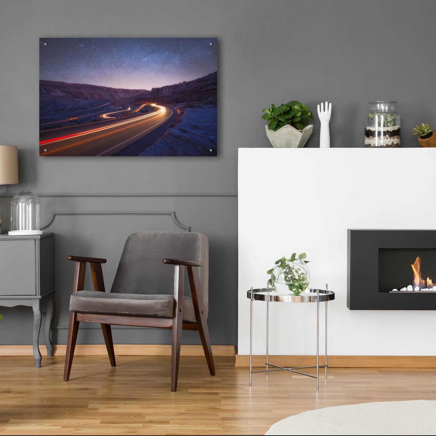 Epic Art 'Starlight Drive - Arches National Park' by Darren White, Acrylic Glass Wall Art,36x24