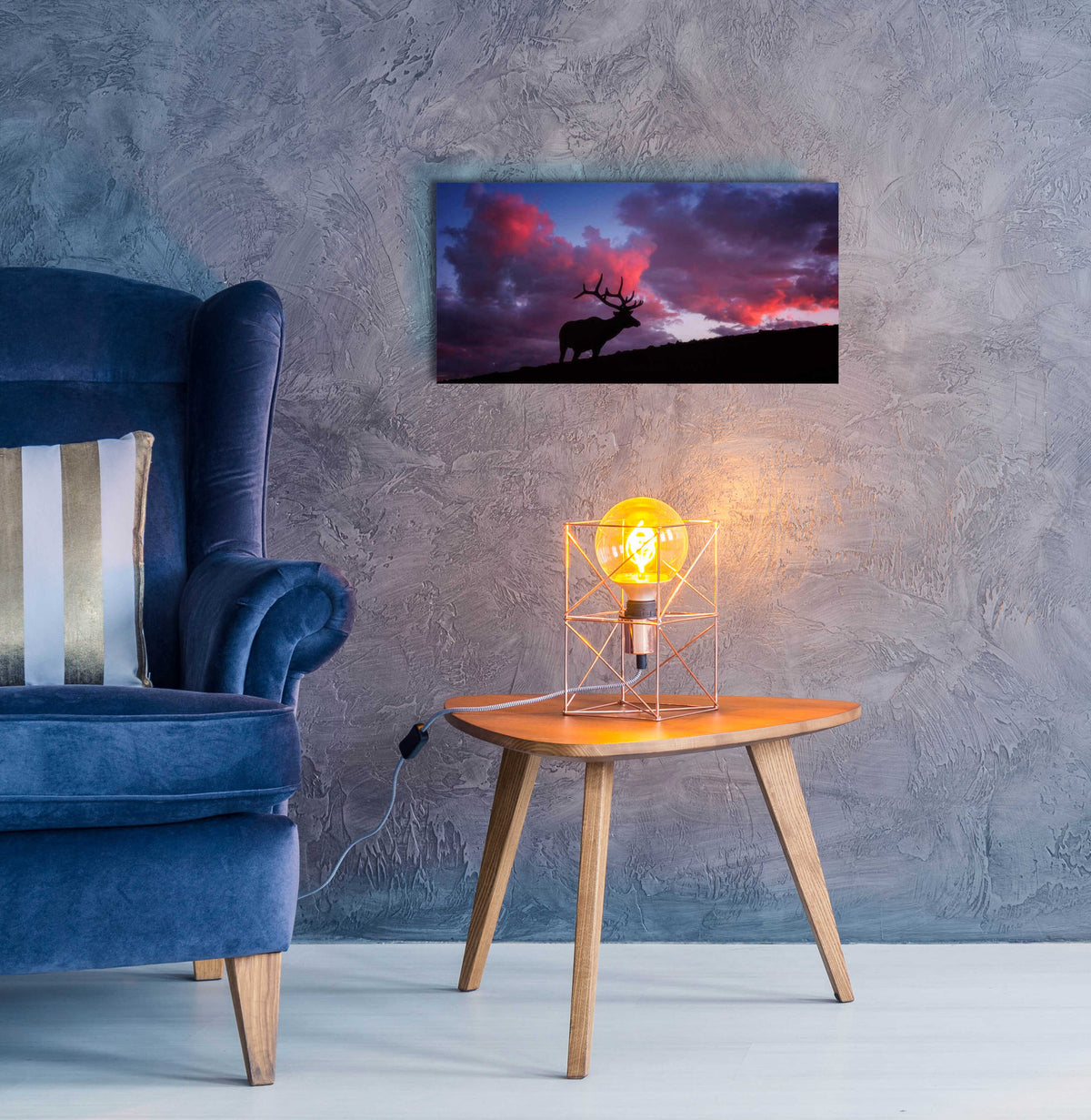 Epic Art 'Sunset in the Rockies - Rocky Mountain National Park' by Darren White, Acrylic Glass Wall Art,24x12