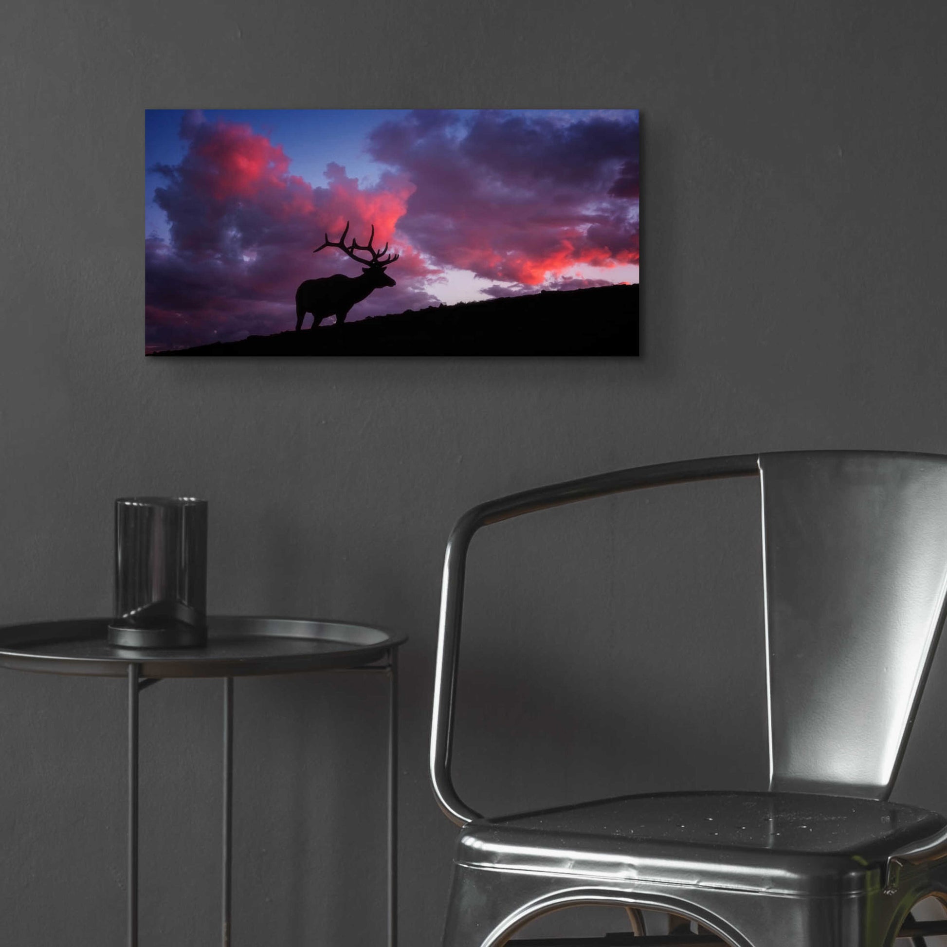 Epic Art 'Sunset in the Rockies - Rocky Mountain National Park' by Darren White, Acrylic Glass Wall Art,24x12