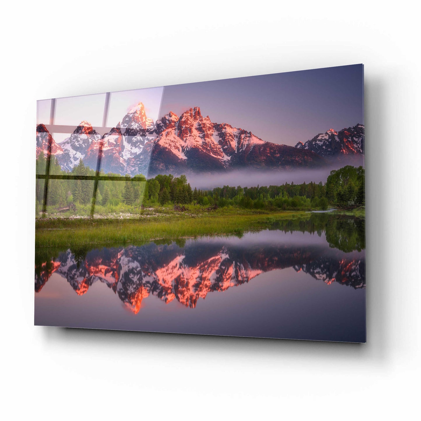 Epic Art 'Teton Awakening - Grand Teton National Park' by Darren White, Acrylic Glass Wall Art,16x12