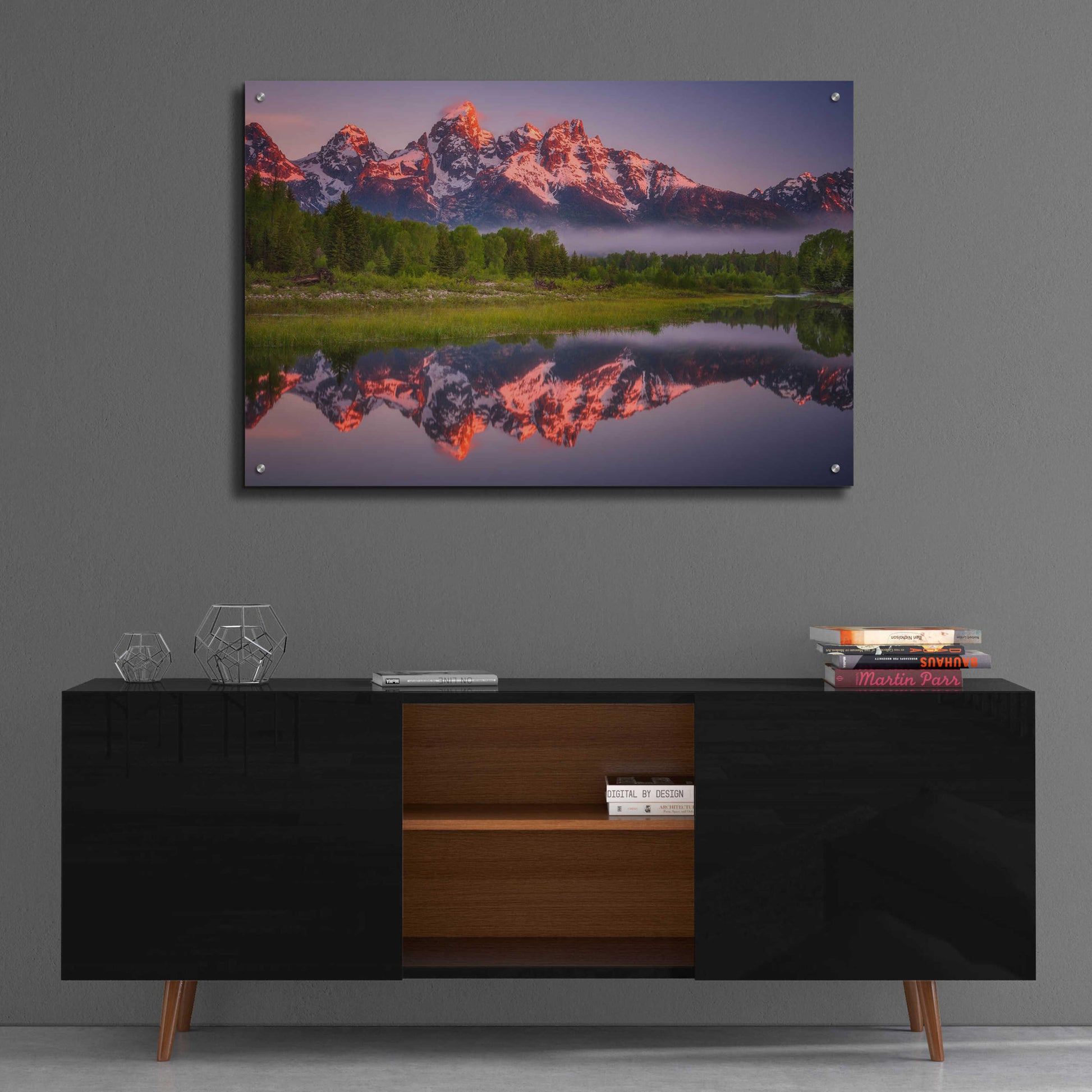Epic Art 'Teton Awakening - Grand Teton National Park' by Darren White, Acrylic Glass Wall Art,36x24