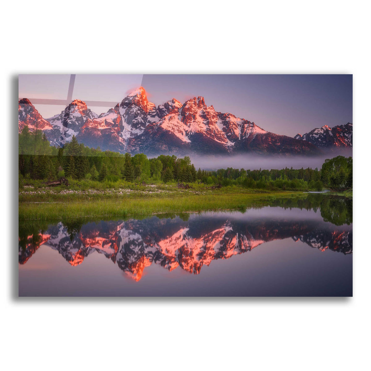 Epic Art 'Teton Awakening - Grand Teton National Park' by Darren White, Acrylic Glass Wall Art
