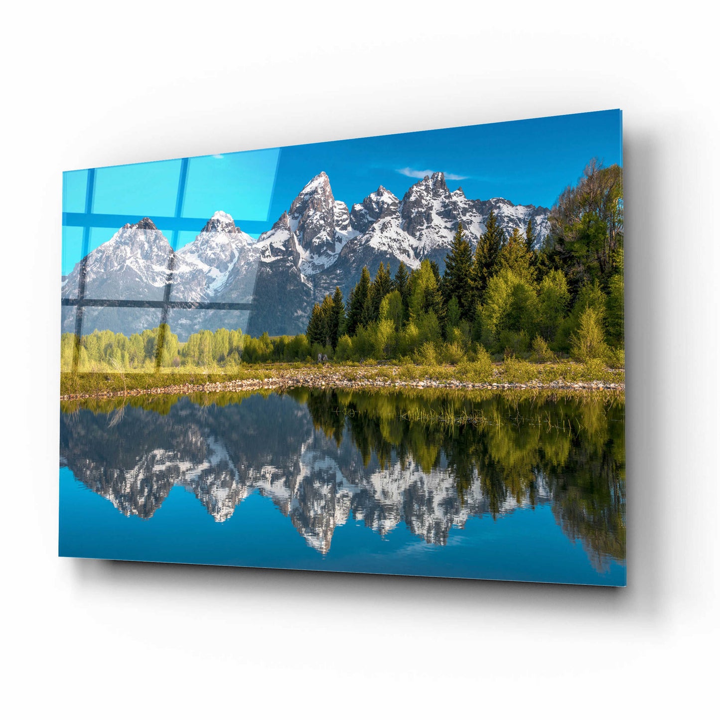 Epic Art 'Tetons in Color - Grand Teton National Park' by Darren White, Acrylic Glass Wall Art,16x12