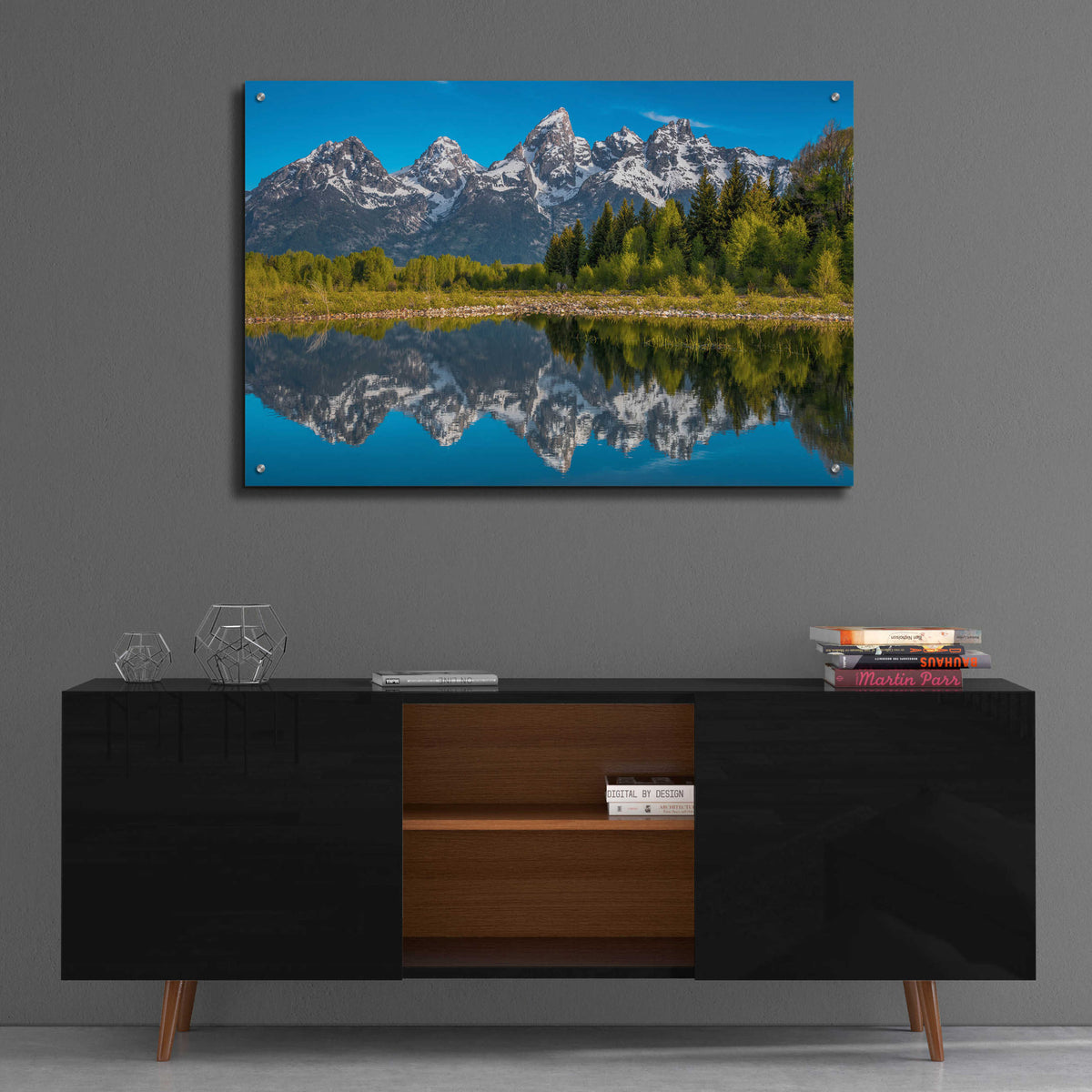 Epic Art 'Tetons in Color - Grand Teton National Park' by Darren White, Acrylic Glass Wall Art,36x24