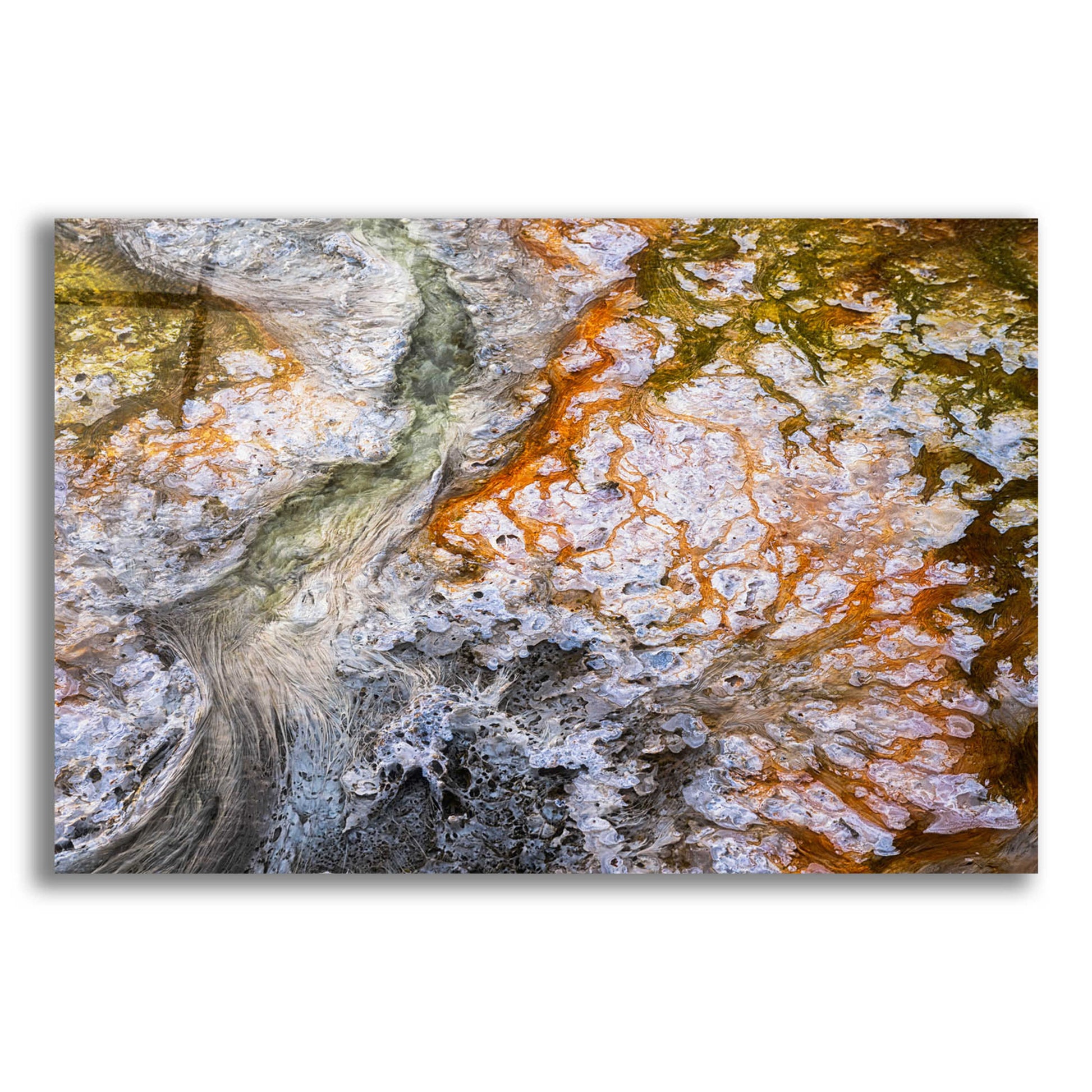 Epic Art 'Thermal Art - Yellowstone National Park' by Darren White, Acrylic Glass Wall Art,16x12
