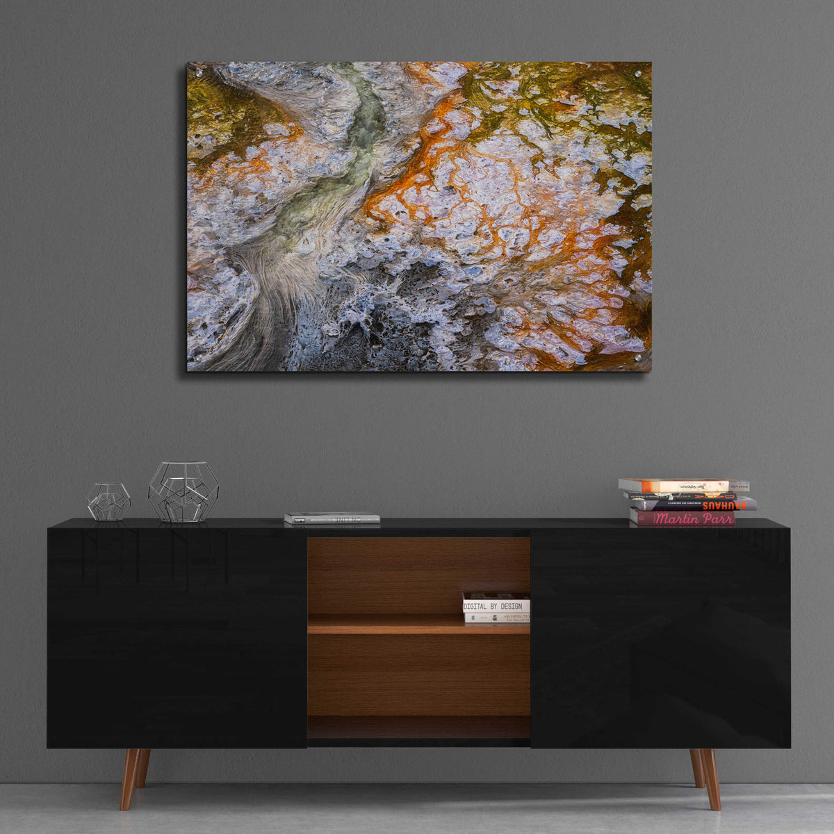 Epic Art 'Thermal Art - Yellowstone National Park' by Darren White, Acrylic Glass Wall Art,36x24