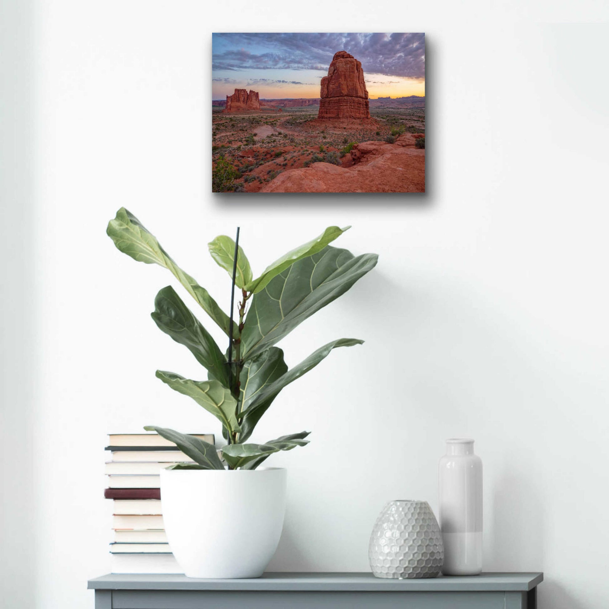Epic Art 'Valley Views - Arches National Park' by Darren White, Acrylic Glass Wall Art,16x12