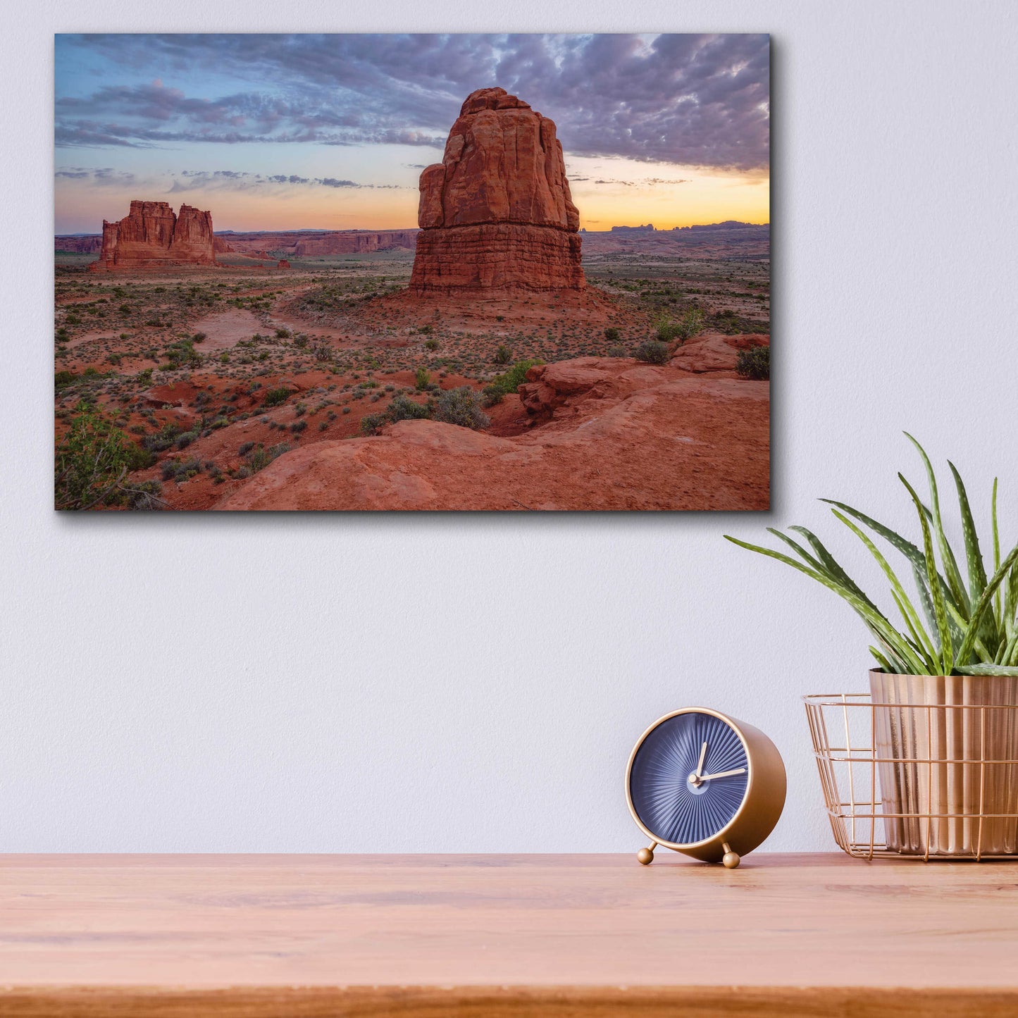 Epic Art 'Valley Views - Arches National Park' by Darren White, Acrylic Glass Wall Art,16x12
