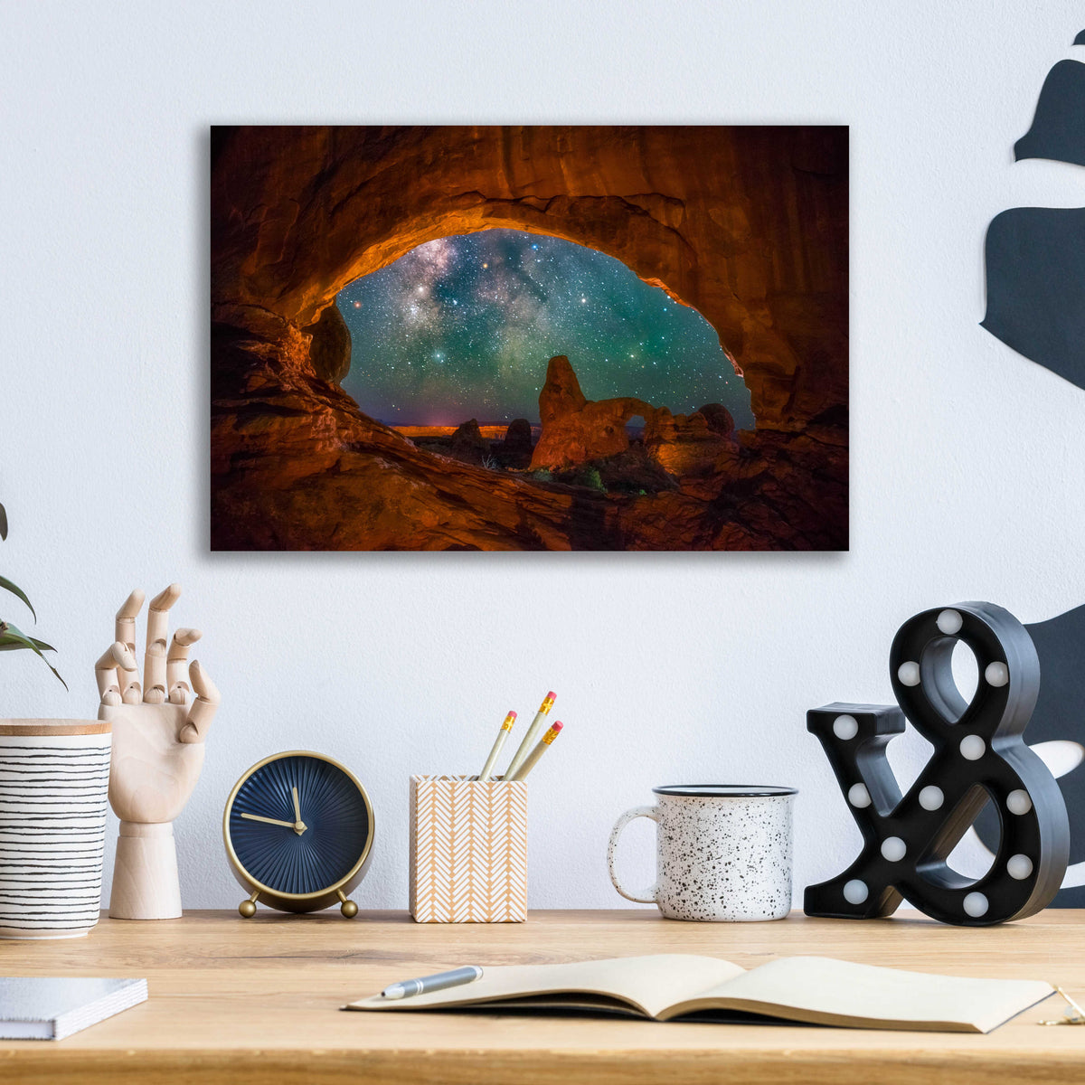 Epic Art 'Window to the Heavens - Arches National Park' by Darren White, Acrylic Glass Wall Art,16x12