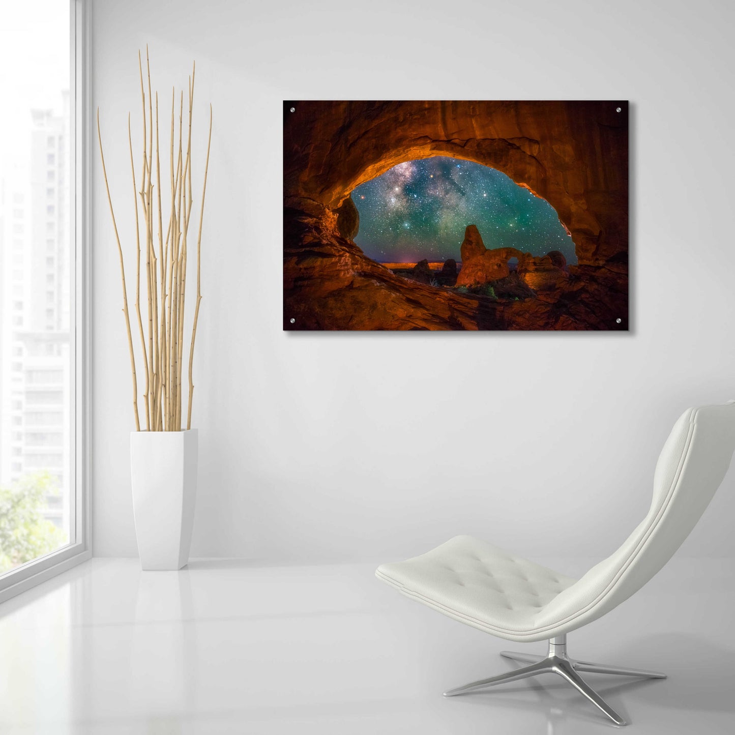 Epic Art 'Window to the Heavens - Arches National Park' by Darren White, Acrylic Glass Wall Art,36x24