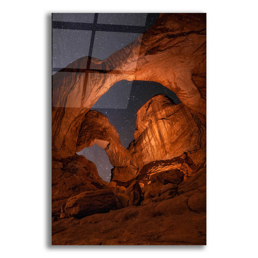 Epic Art 'Wonders of the Night - Arches National Park' by Darren White, Acrylic Glass Wall Art