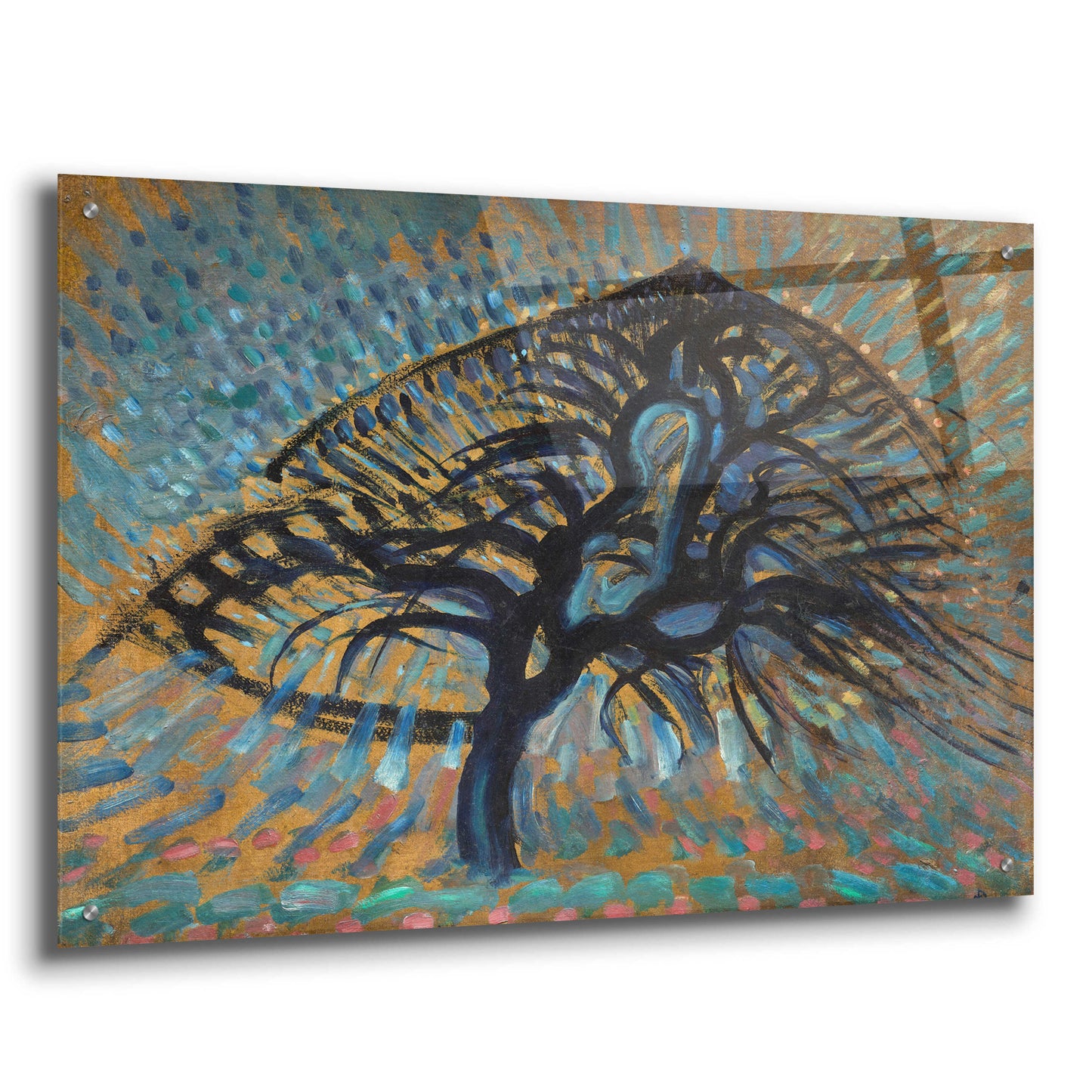 Epic Art 'Apple Tree, Pointillist Version 1908–1909' by Piet Mondrian, Acrylic Glass Wall Art,36x24