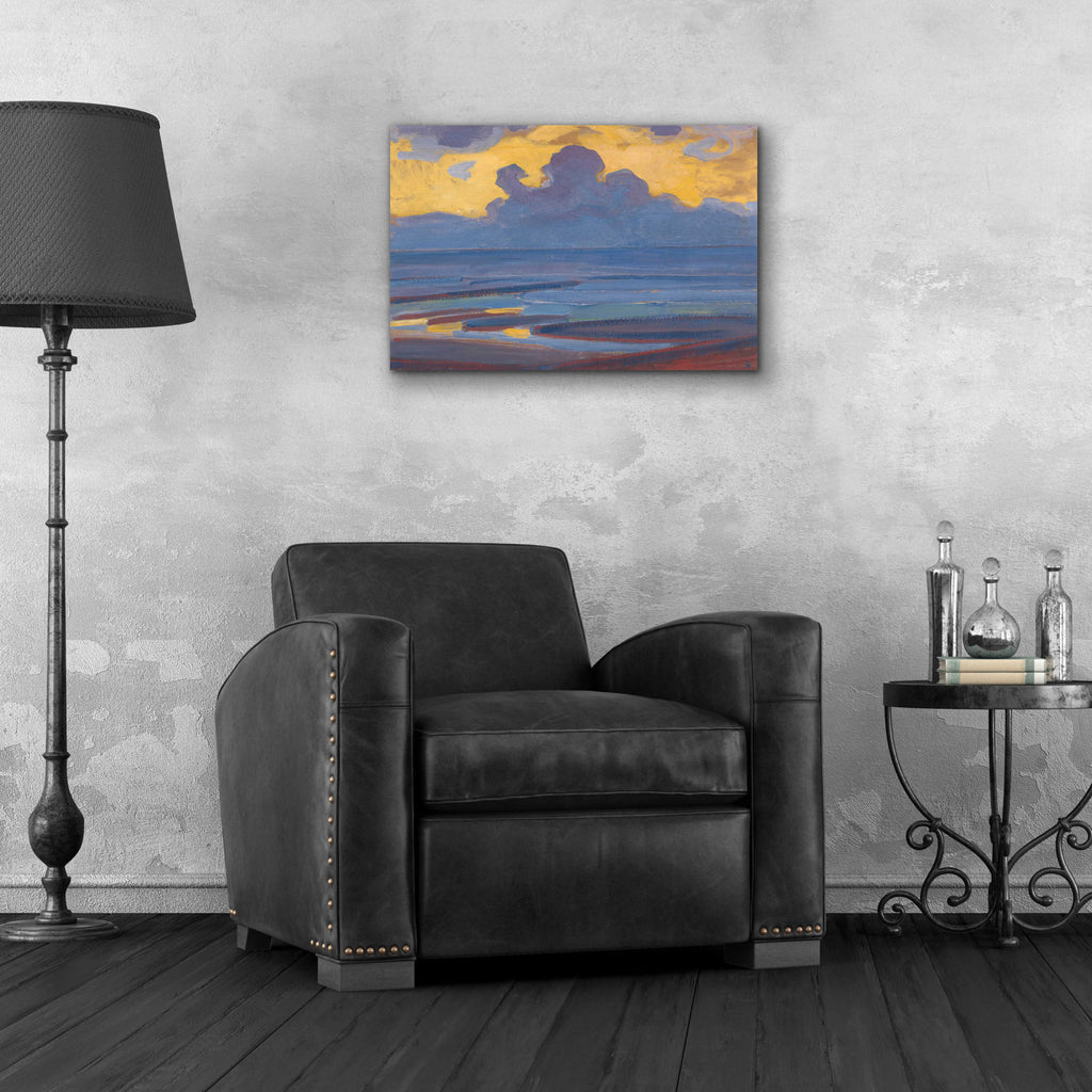 Epic Art 'By the Sea-1909' by Piet Mondrian, Acrylic Glass Wall Art,24x16