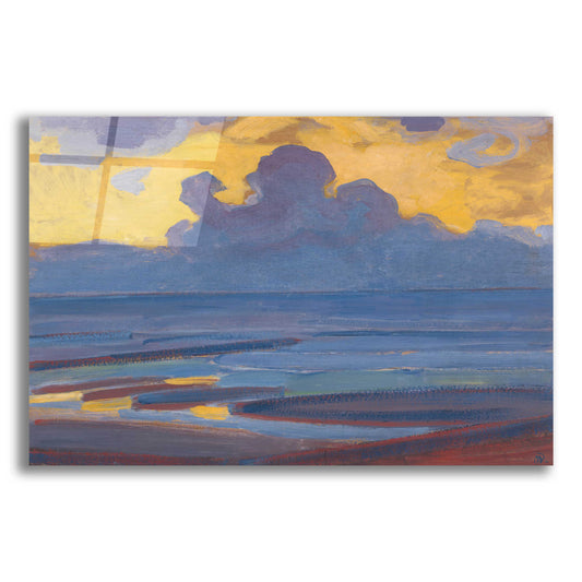 Epic Art 'By the Sea-1909' by Piet Mondrian, Acrylic Glass Wall Art