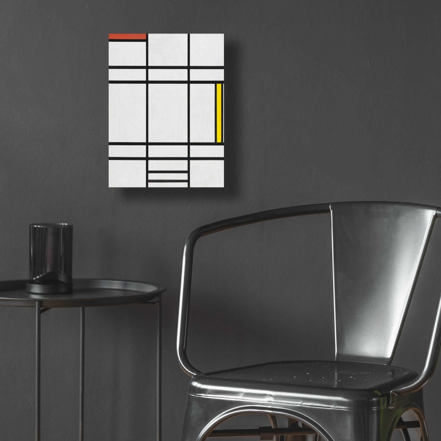 Epic Art 'Composition in White, Red, and Yellow, 1936' by Piet Mondrian, Acrylic Glass Wall Art,12x16