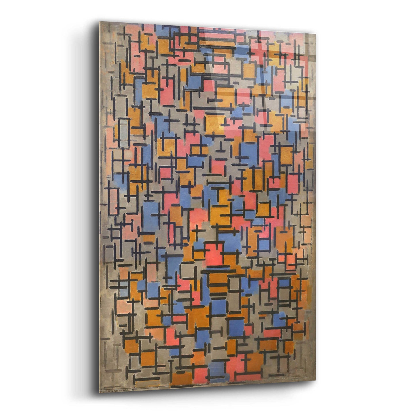 Epic Art 'Composizione, 1916' by Piet Mondrian, Acrylic Glass Wall Art,12x16