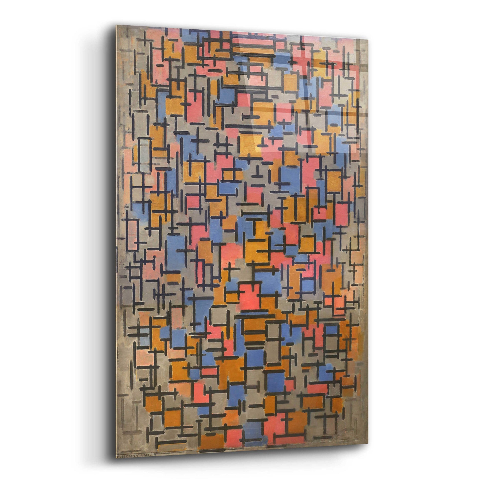 Epic Art 'Composizione, 1916' by Piet Mondrian, Acrylic Glass Wall Art,12x16