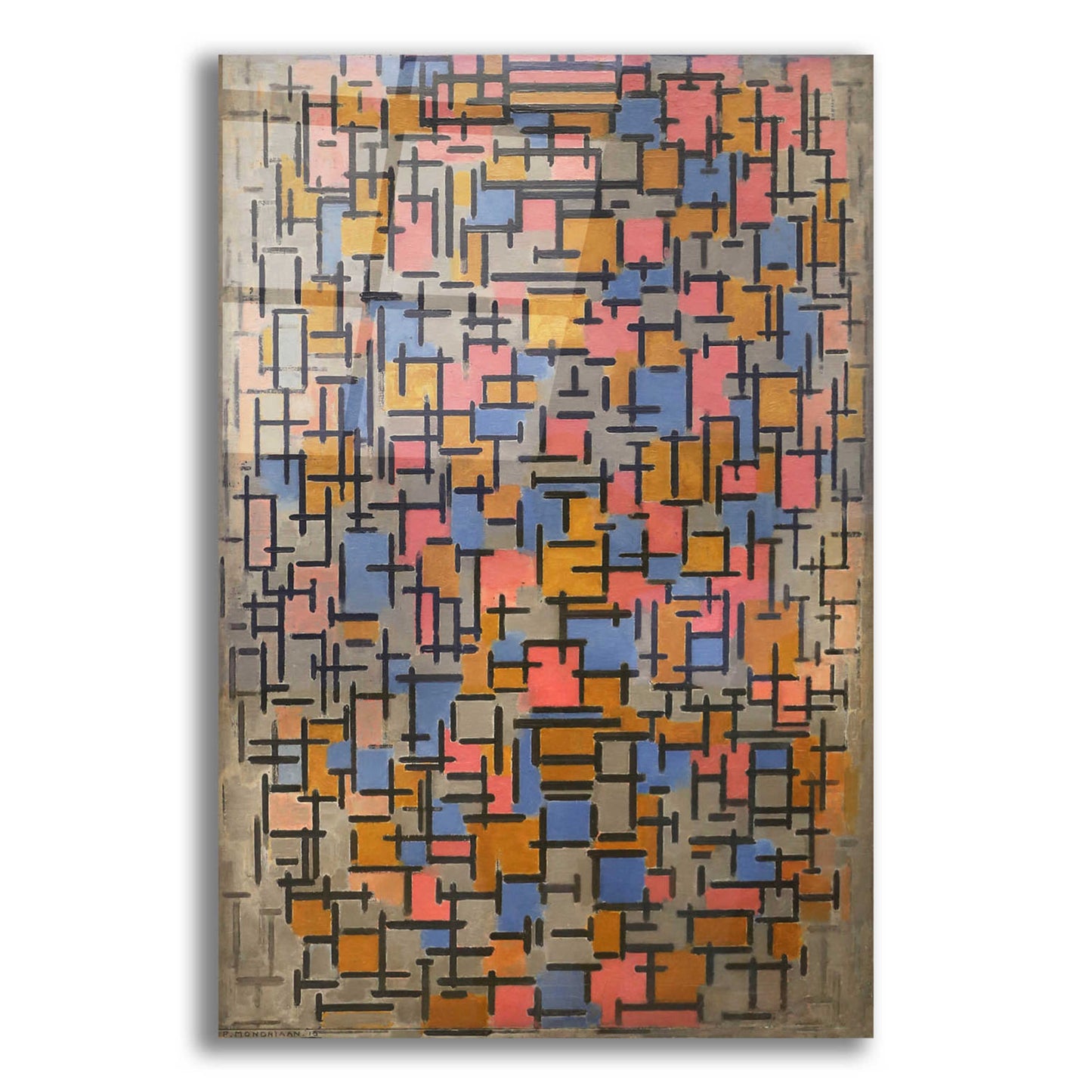 Epic Art 'Composizione, 1916' by Piet Mondrian, Acrylic Glass Wall Art,12x16