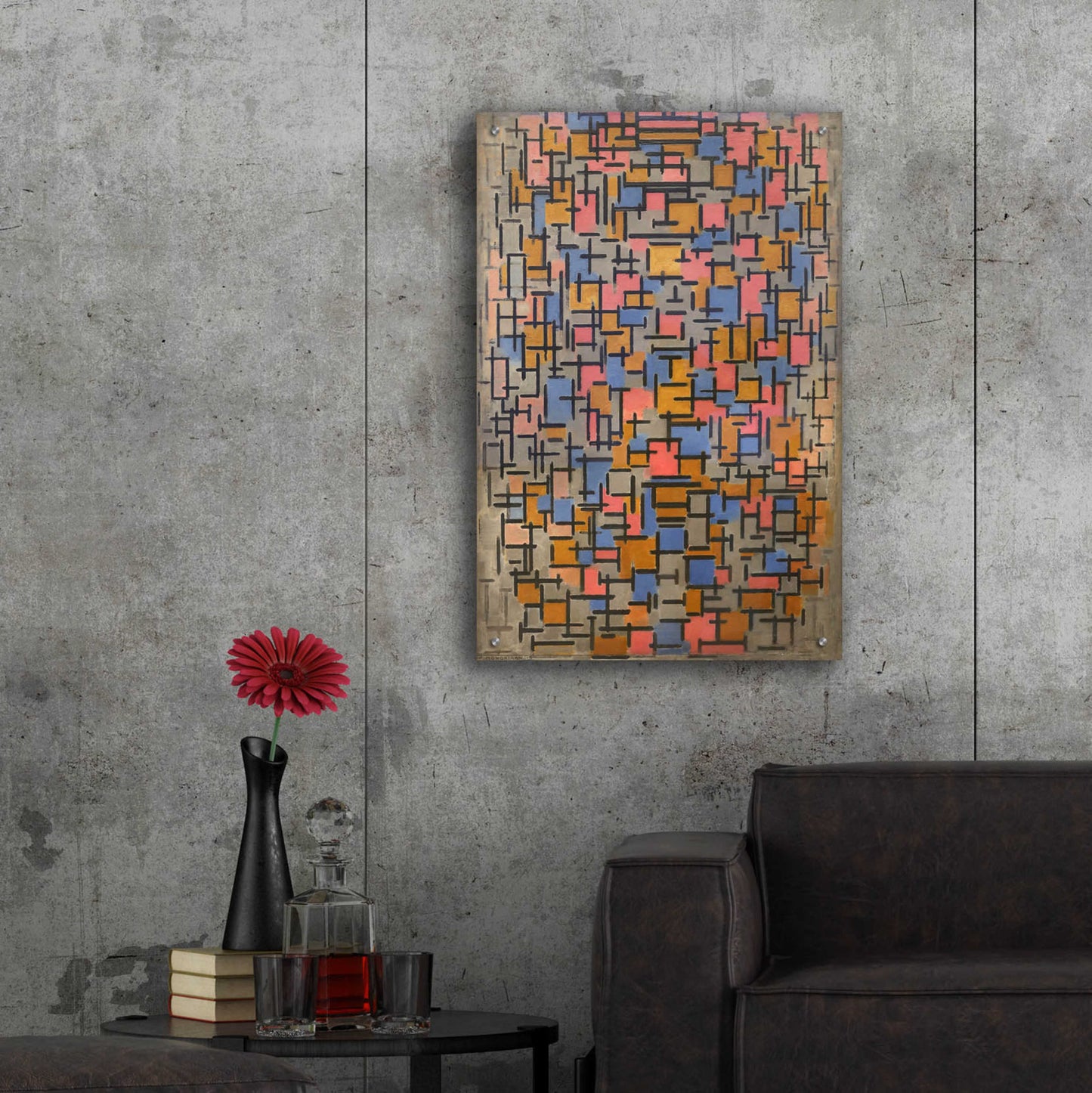 Epic Art 'Composizione, 1916' by Piet Mondrian, Acrylic Glass Wall Art,24x36