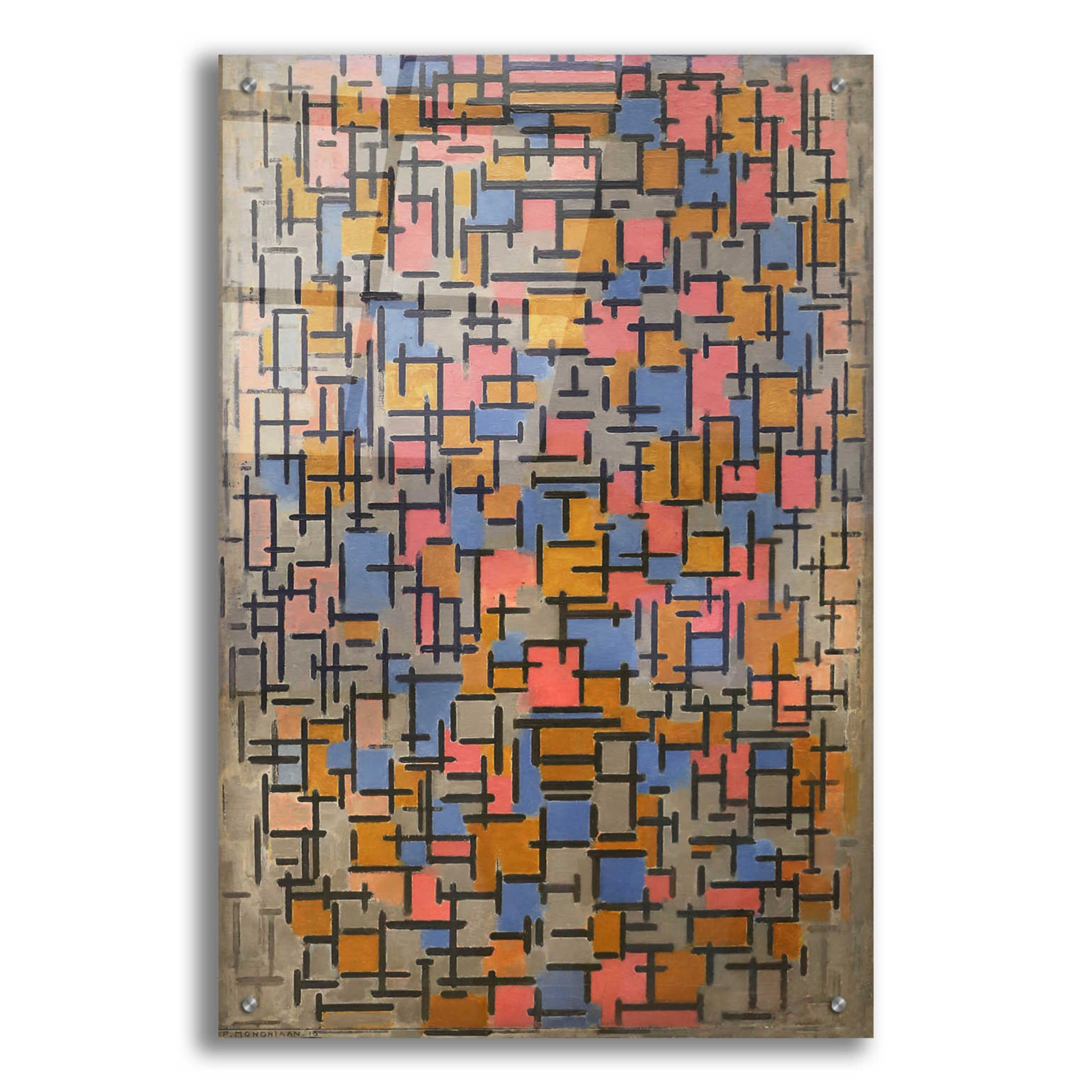 Epic Art 'Composizione, 1916' by Piet Mondrian, Acrylic Glass Wall