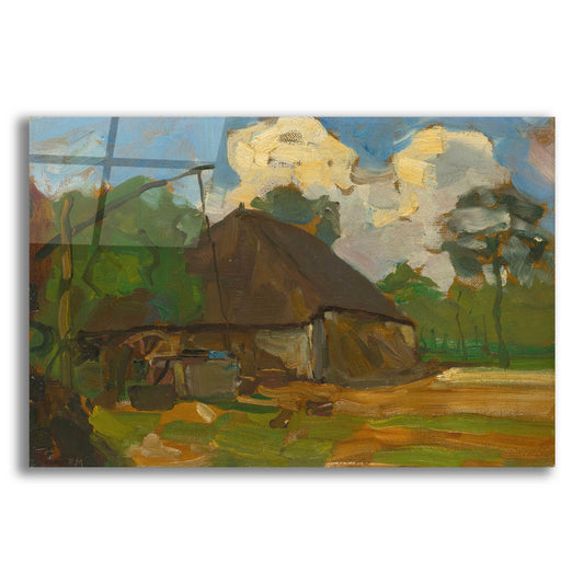 Epic Art 'Farm Building With Well In Daylight, 1907' by Piet Mondrian, Acrylic Glass Wall Art