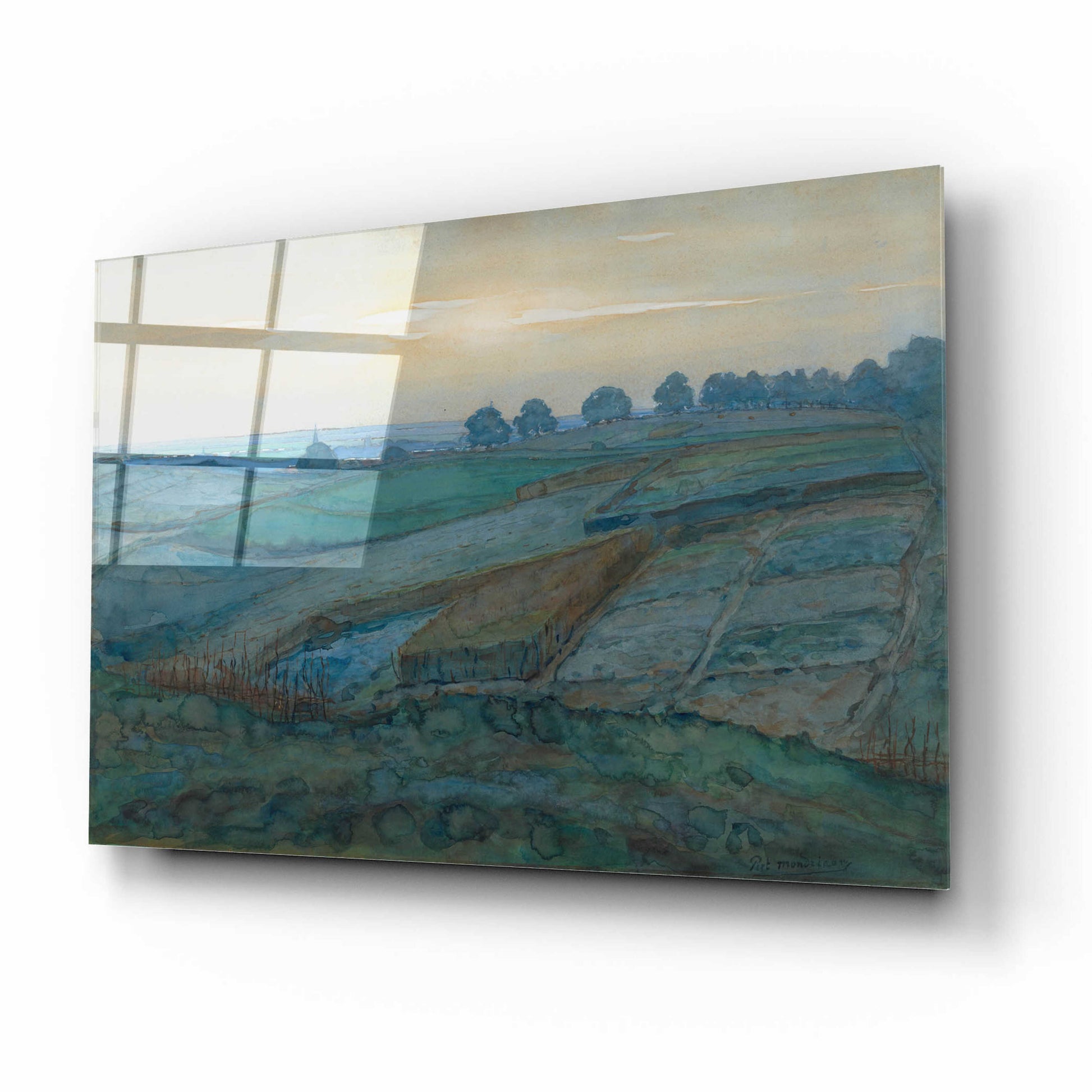 Epic Art 'Landscape near Arnhem, 1900–1901' by Piet Mondrian, Acrylic Glass Wall Art,16x12