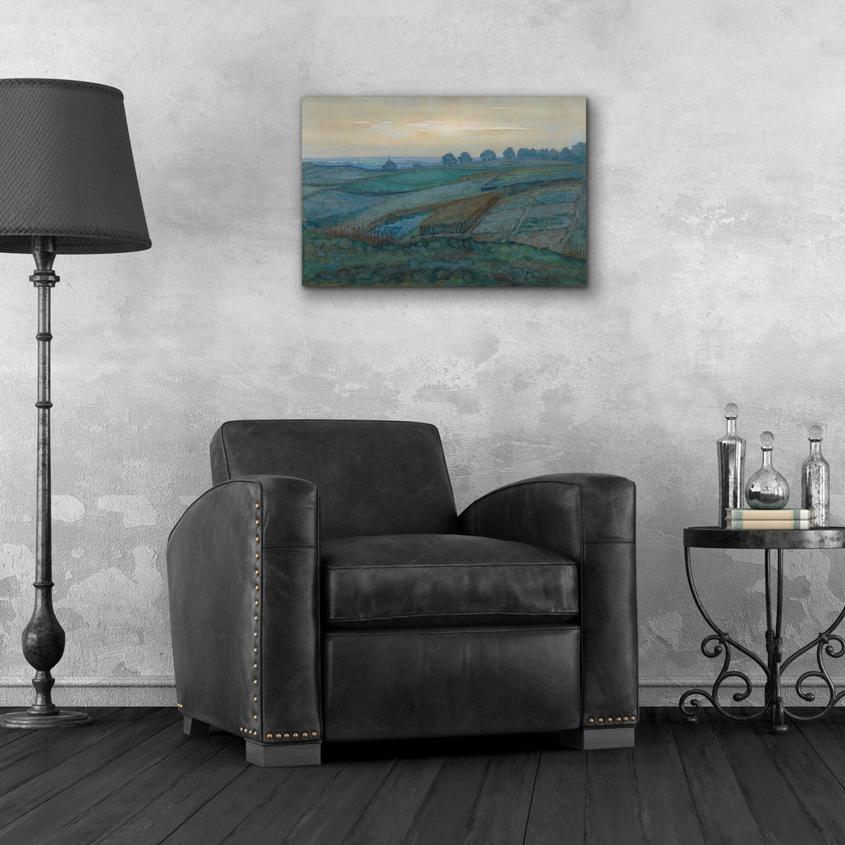 Epic Art 'Landscape near Arnhem, 1900–1901' by Piet Mondrian, Acrylic Glass Wall Art,24x16